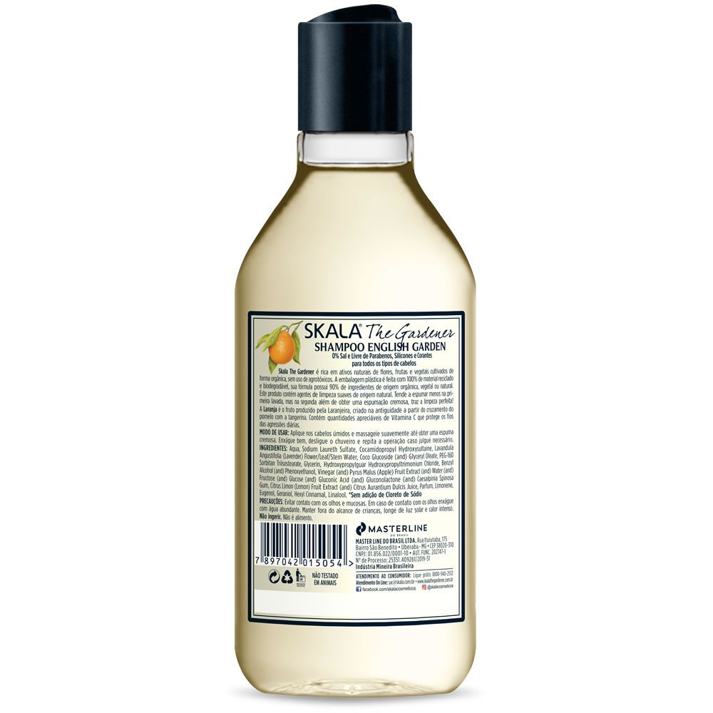 Skala English Garden Shampoo - Natural Hair Care for Dry & Damaged Hair | Perfect for Daily Use & Salon-Quality Results at Home