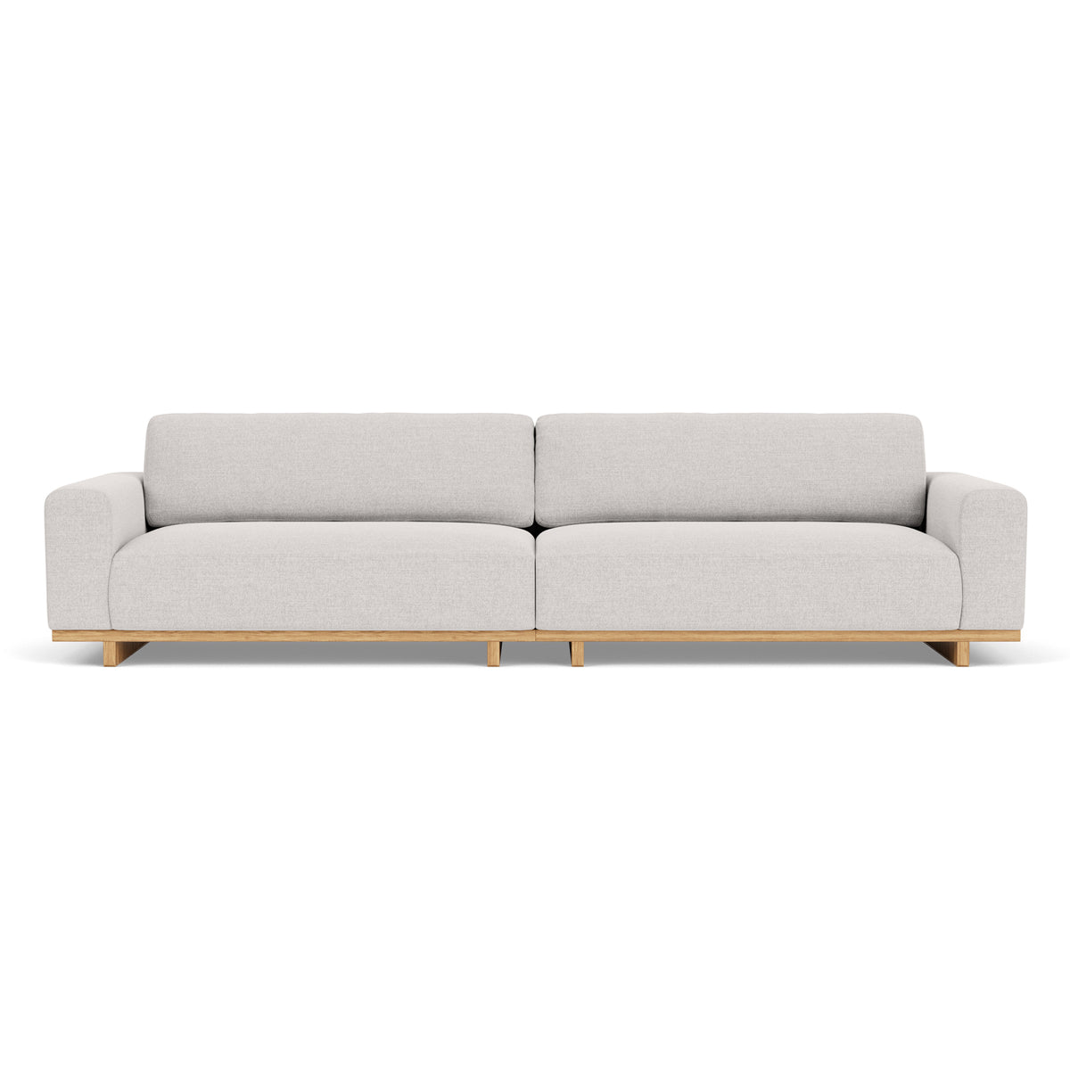 Aya Fabric 4-Seater Sofa - Modern Living Room Couch for Family & Guests | Comfortable Sectional Sofa for Home, Apartment, and Office Lounge