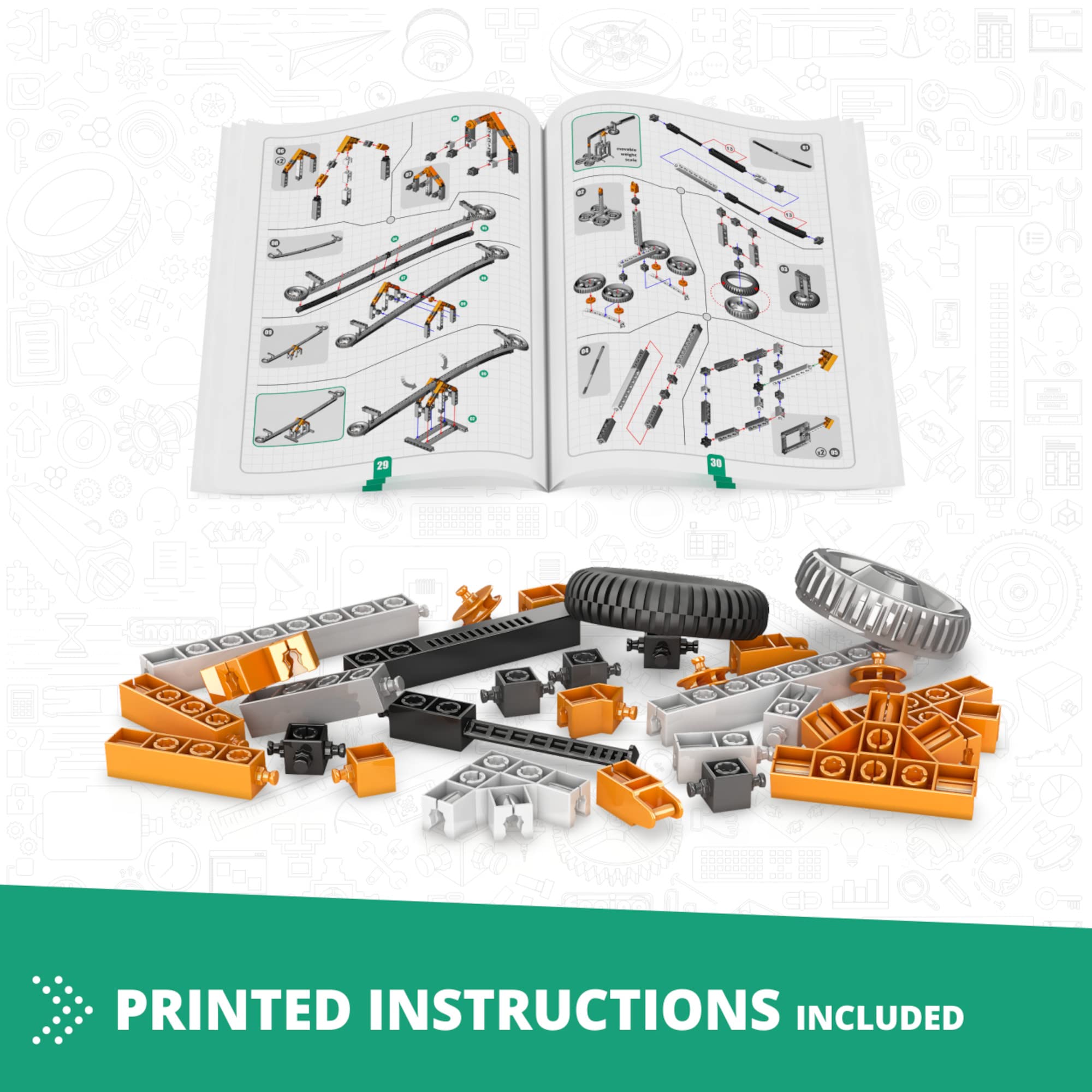Engino STEM Building Toys for Kids 9+ | Learn Physics Laws, Levers & Linkages | Science Construction Kit with Inertia & Friction Experiments | Educational Gift for Boys & Girls | Perfect for Classroom STEM Activities & Home Learning Projects