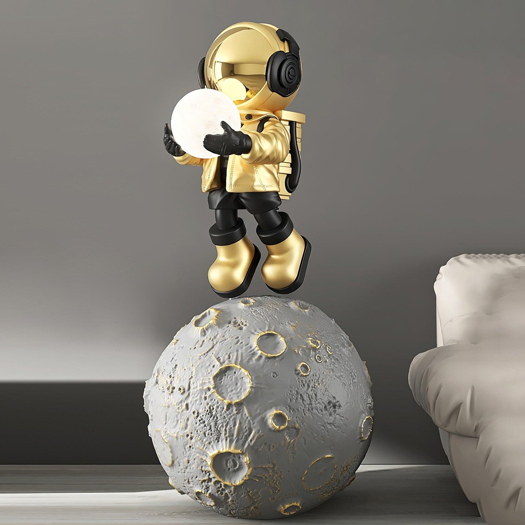 Rechargeable Diver Astronaut LED Floor Lamp for Living Room, Bedroom, or Office - Modern Decorative Lighting with Built-in Battery