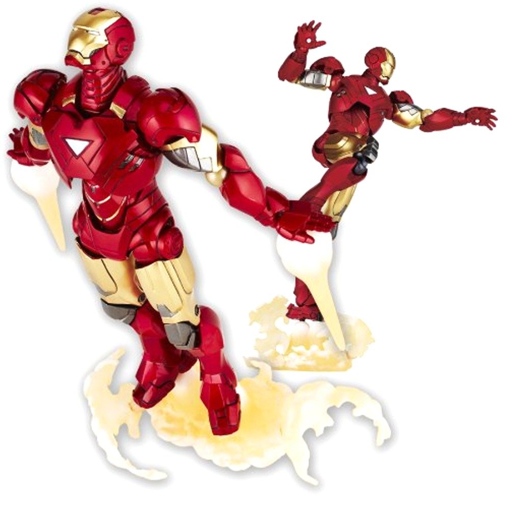 Revoltech Iron Man Mark IV Action Figure - Highly Articulated Collectible Toy for Marvel Fans | Perfect for Display, Play, and Cosplay
