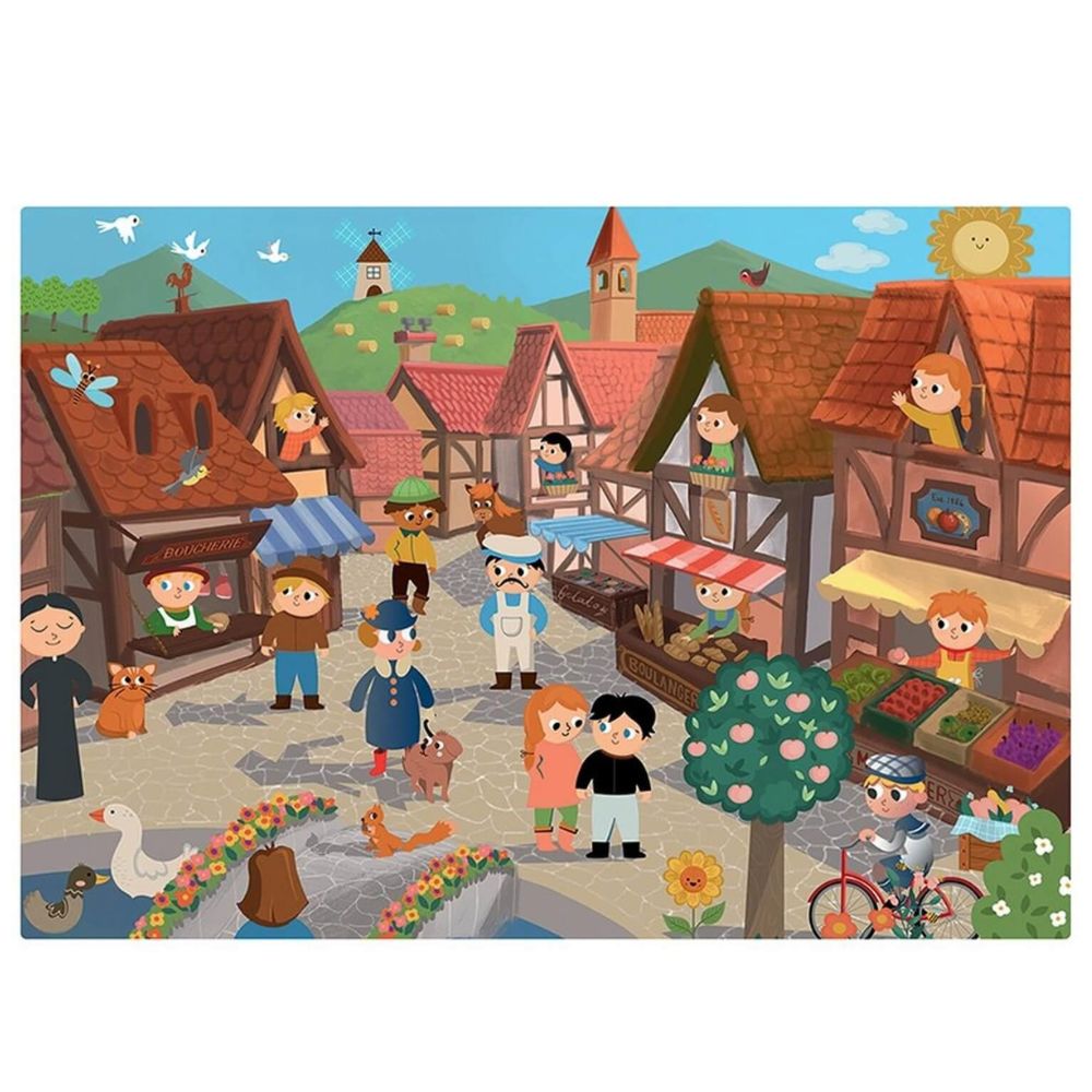 Calypto Jigsaw Puzzle - Farm and Town Set (2 x 24 Pieces) - Fun Educational Toy for Kids & Family Game Night