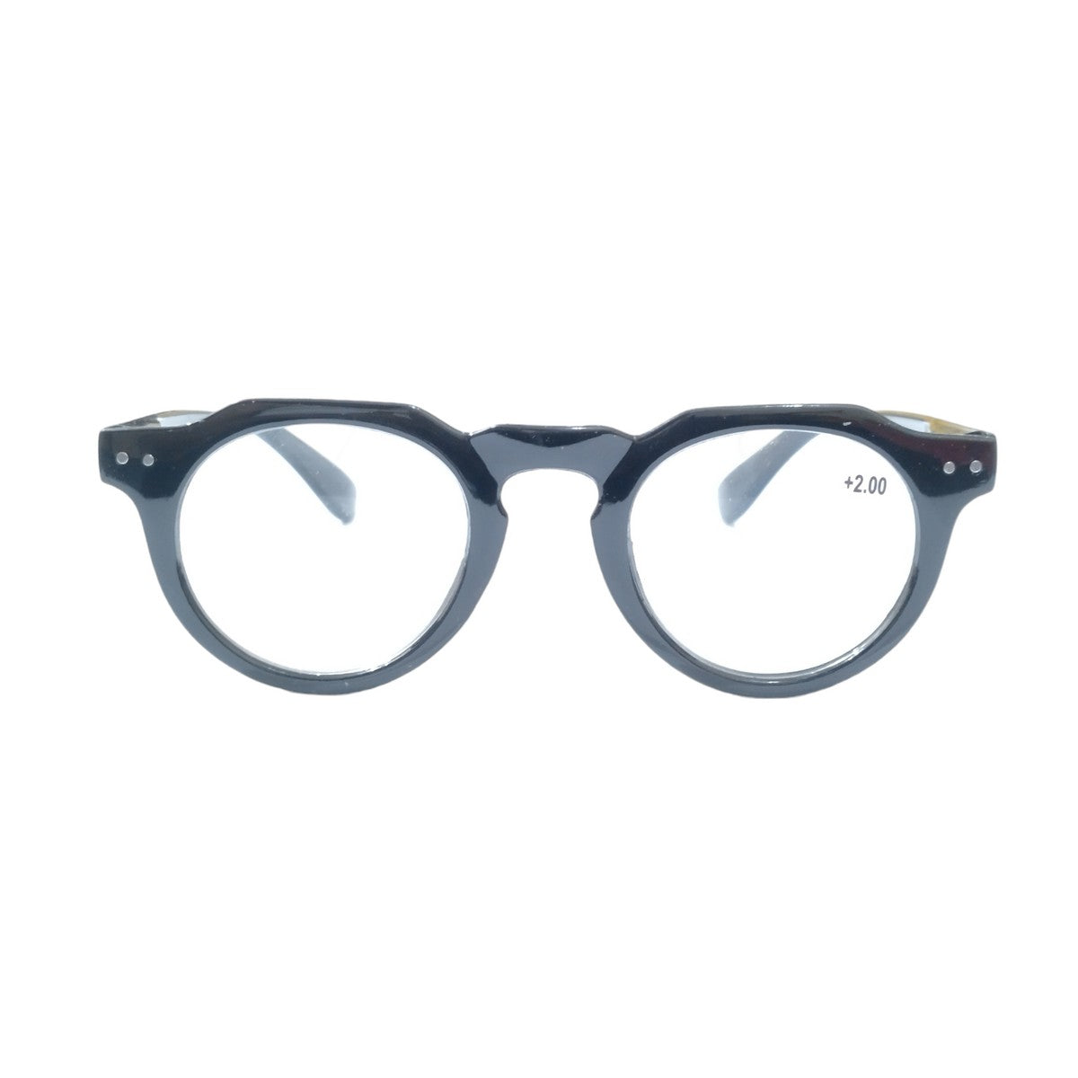 Round Hexa Full Frame Reading Glasses - Blue Light Blocking Computer Glasses for Men & Women - Perfect for Office Work, Reading, and Screen Time
