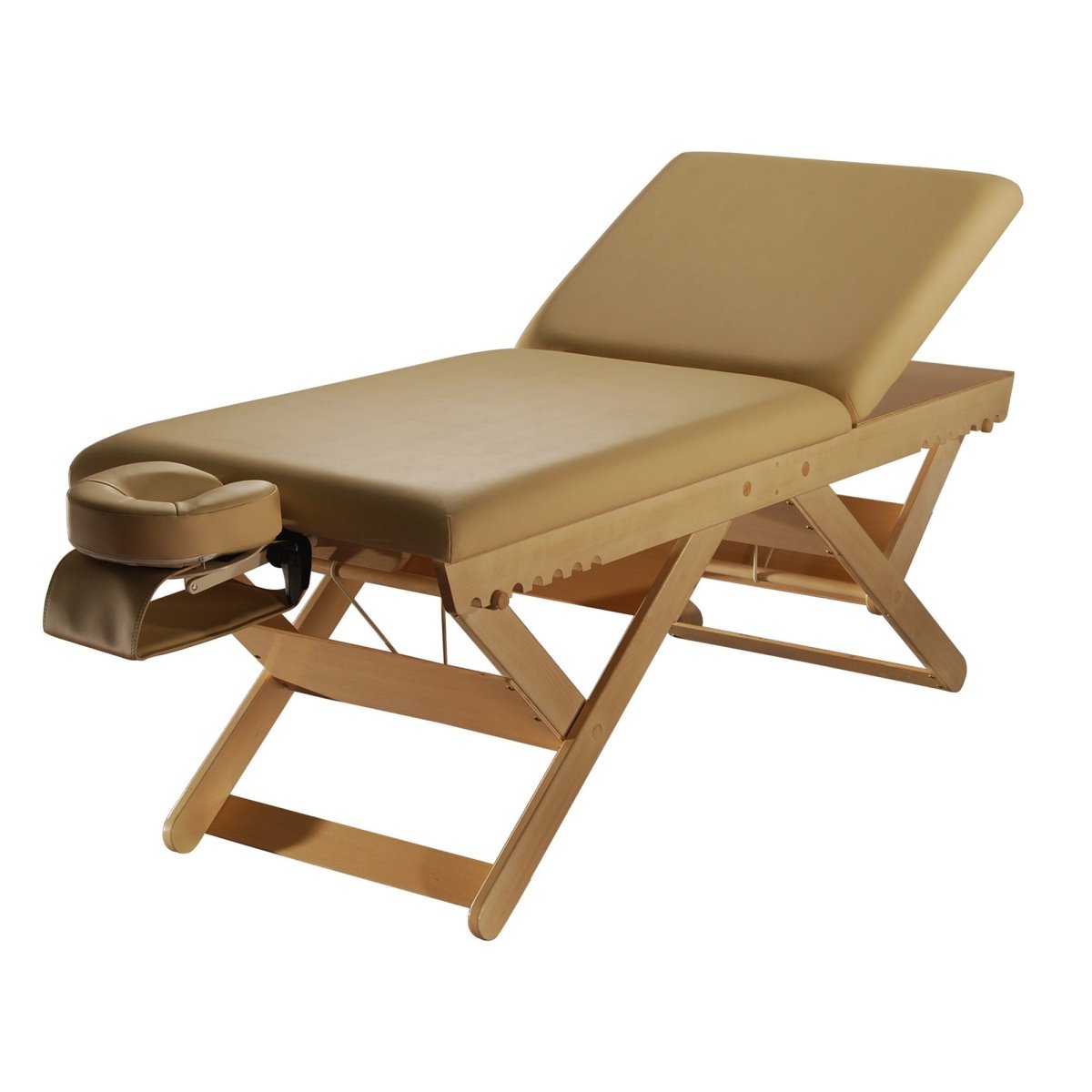 VIVANOVA Solid 2-Section Wooden Massage Table - Professional SPA Bed for Therapists | Portable Facial & Body Massage Table for Salon, Clinic, and Home Use