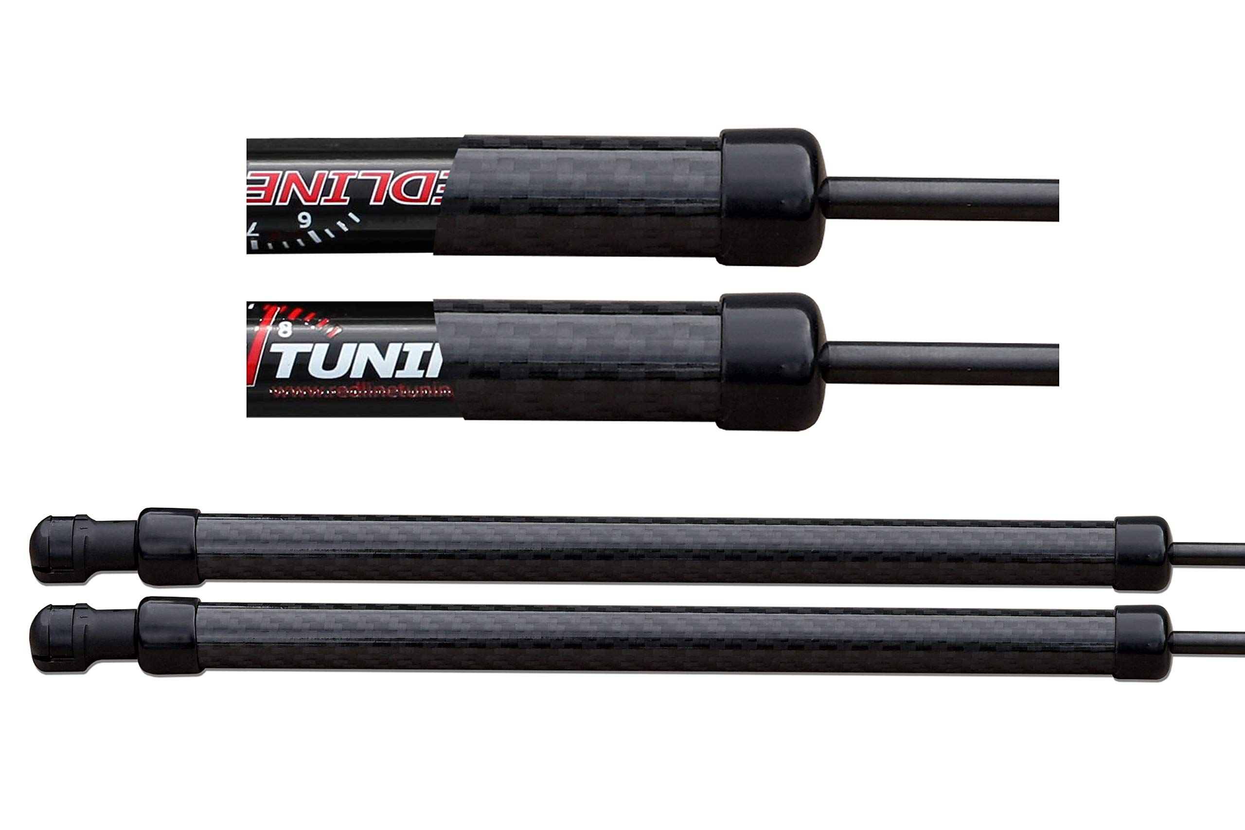 Redline Tuning 21-11035-04 Hood QuickLIFT Carbon Bolt-in System for 2015-2023 Ford Mustang - Black Components & Carbon Fiber Struts | Easy Hood Lift for Car Maintenance & Engine Access