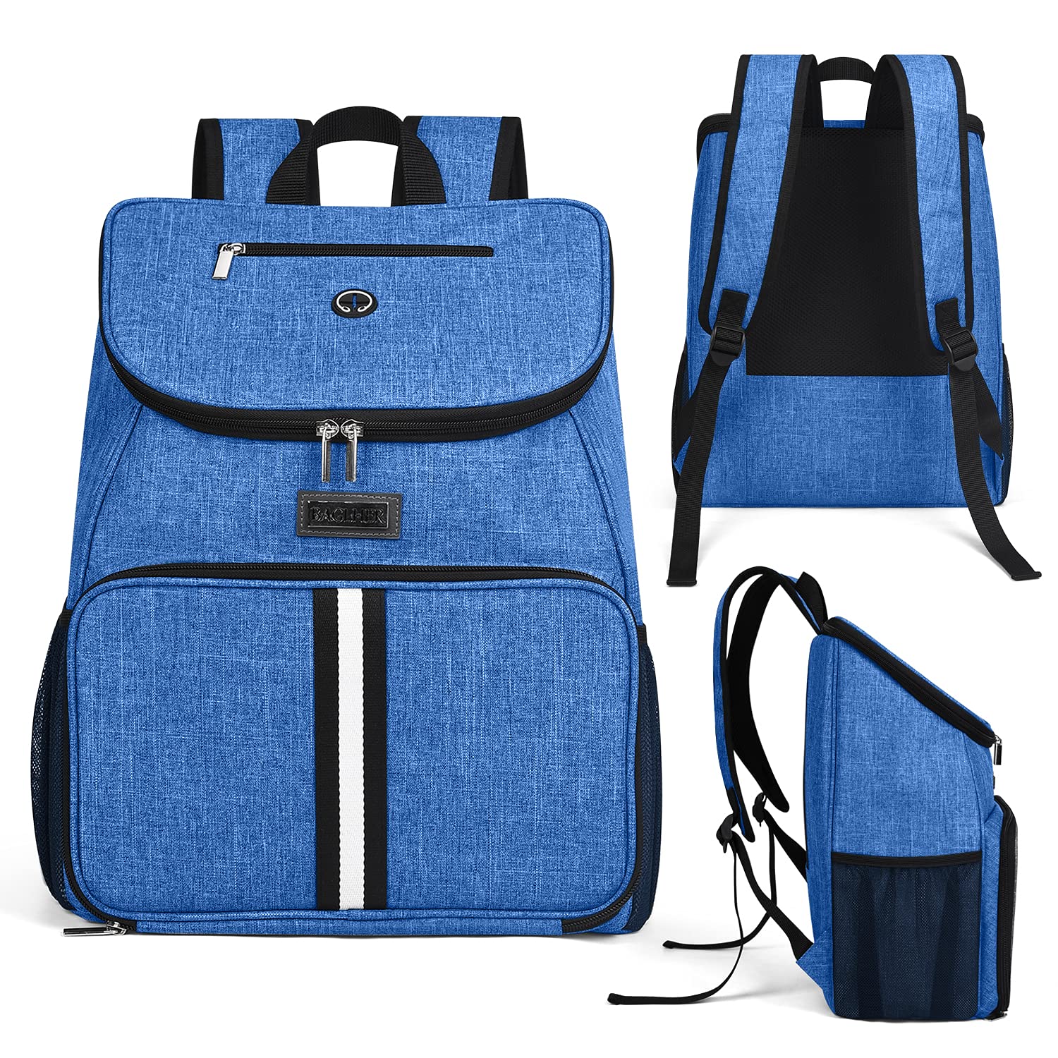 **BAGLHER Airline Approved Dog Travel Backpack – Pet Carrier with 2 Collapsible Bowls & Food Baskets for Hiking, Camping, and Air Travel**