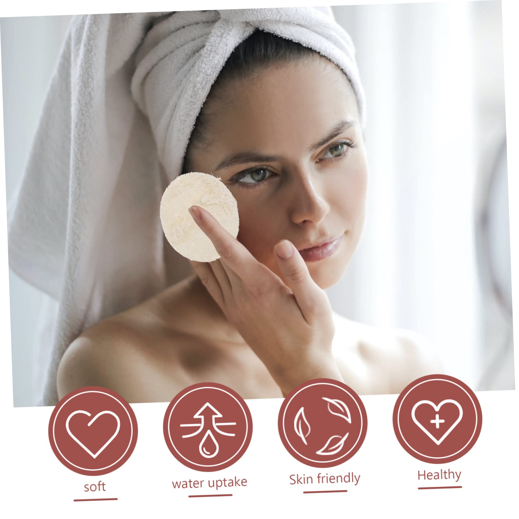 22 Pcs Makeup Remover Loofah Pads - Exfoliating Facial Wash Sponges for Gentle Cleansing & Skin Care - Perfect for Daily Makeup Removal & Deep Pore Cleansing