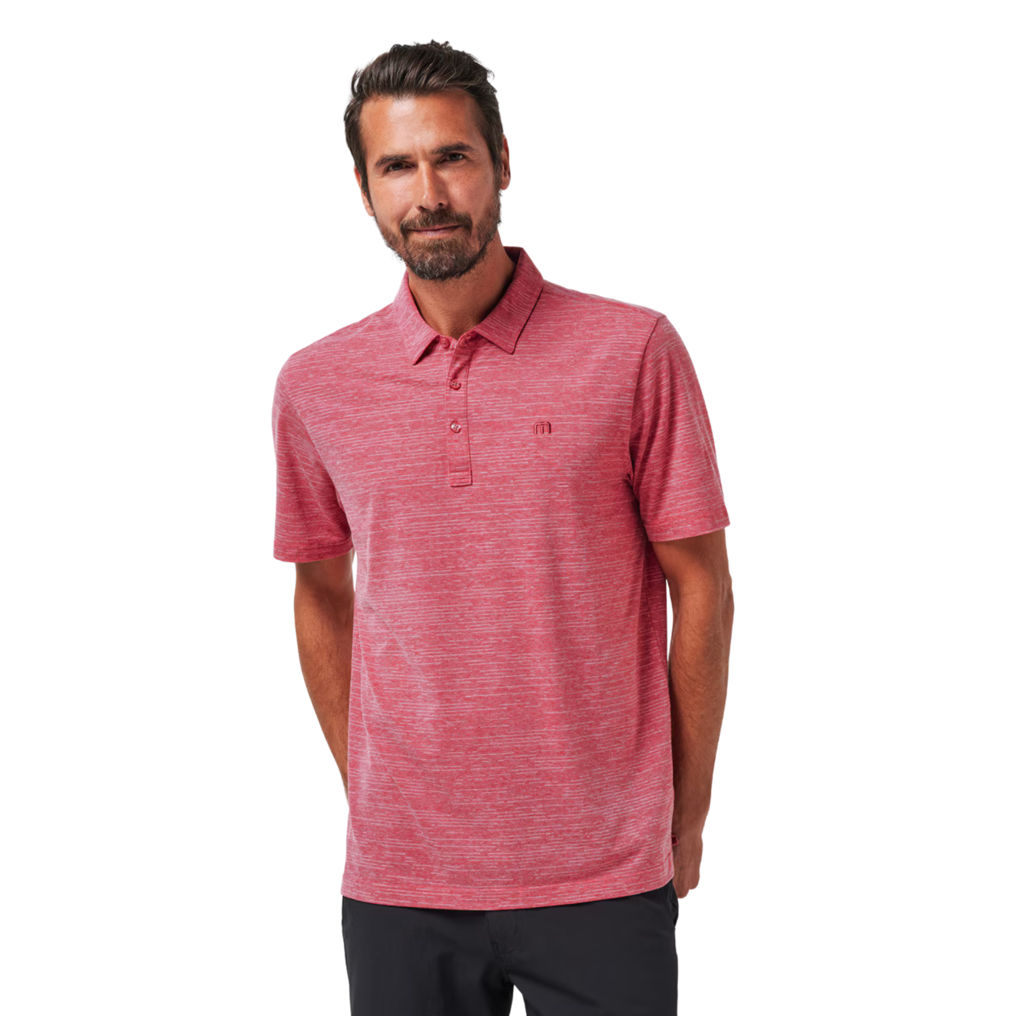 TravisMathew The Heater Men's Performance Polo Shirt - Moisture-Wicking & Breathable for Golf, Tennis & Casual Wear