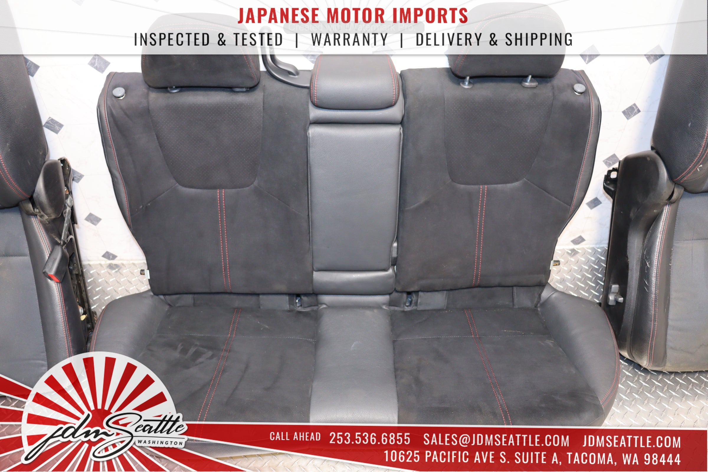 2008-2014 Subaru WRX STI OEM Version 10 Sedan Front & Rear Seat Set - JDM Genuine Parts for Performance Upgrade & Interior Restoration - Perfect for Car Enthusiasts & Auto Restoration Projects