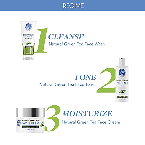 The Moms Co Natural Green Tea Face Toner for Oily Skin - Acne Treatment with Aloe Vera & Cucumber - Pore Minimizer & Hydrating Facial Toner (200ml) | Perfect for Daily Skincare Routine & Post-Workout Refresh