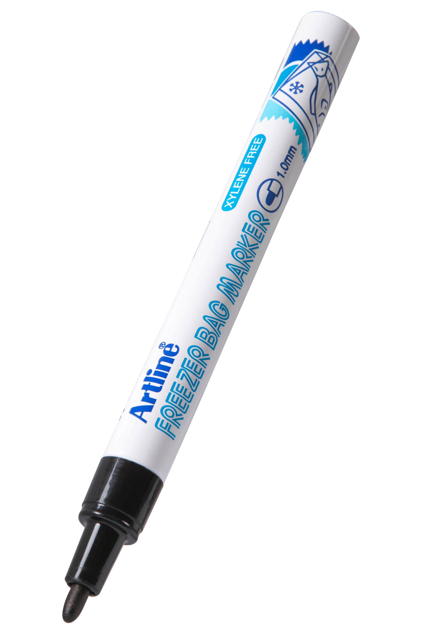 Artline 770 Freezer Safe Markers - Black Ink, Pack of 12 - Perfect for Labeling Food Containers, Meal Prep & Freezer Storage Organization