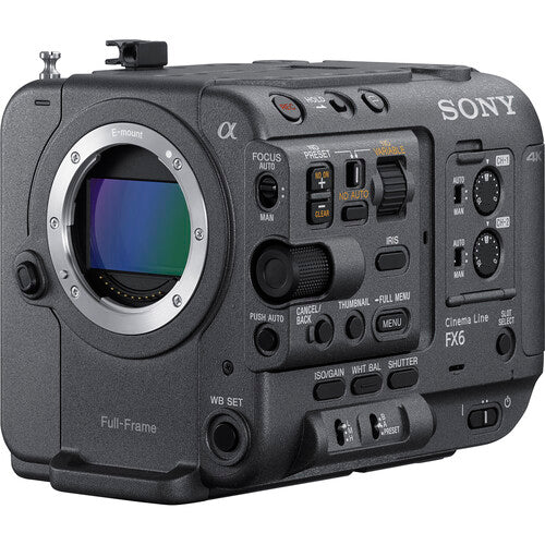 Sony FX6 Full Frame Cinema Camera - Professional 4K Video Camera for Filmmaking, Vlogging & Live Streaming - Perfect for YouTube, Movies & Broadcast Production