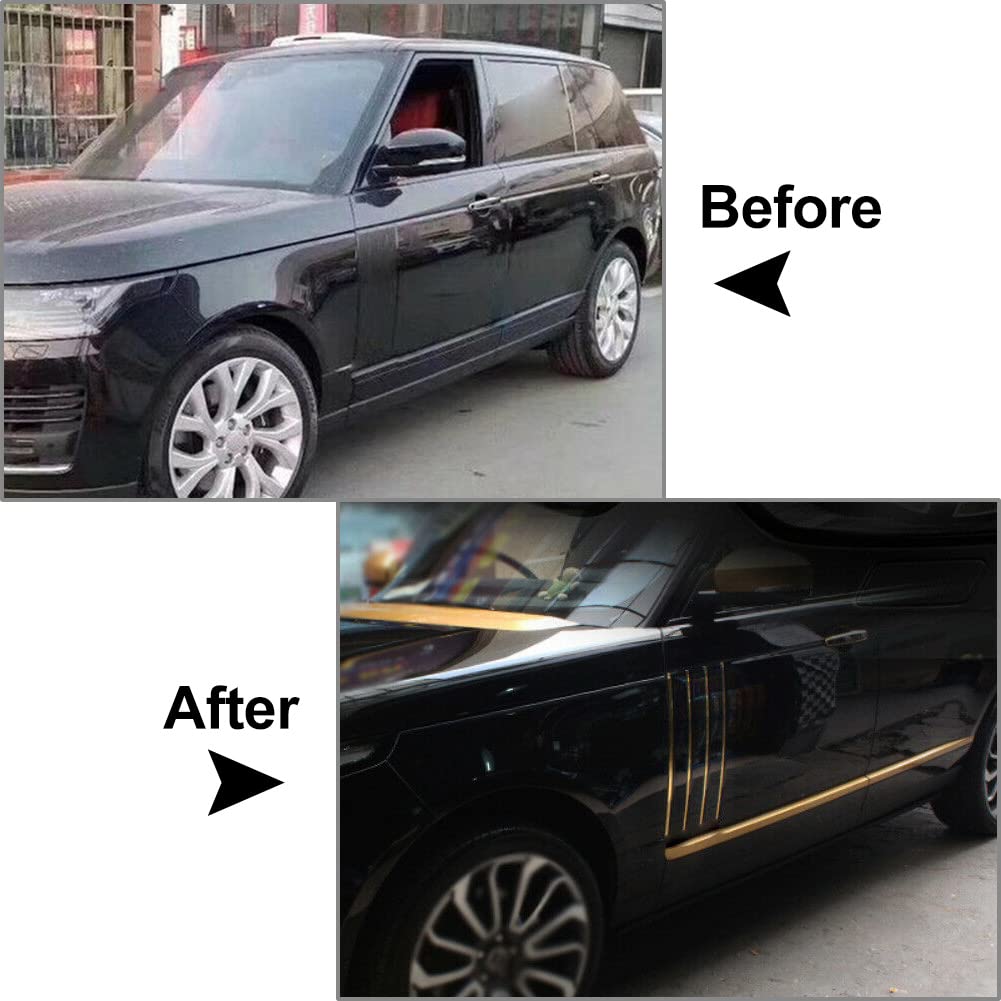 Premium Car Door Edge Guards for Range Rover L405 (2013-2021) - Exterior Door Trim Protection Against Scratches & Dings | Perfect for Parking Lots & Tight Spaces