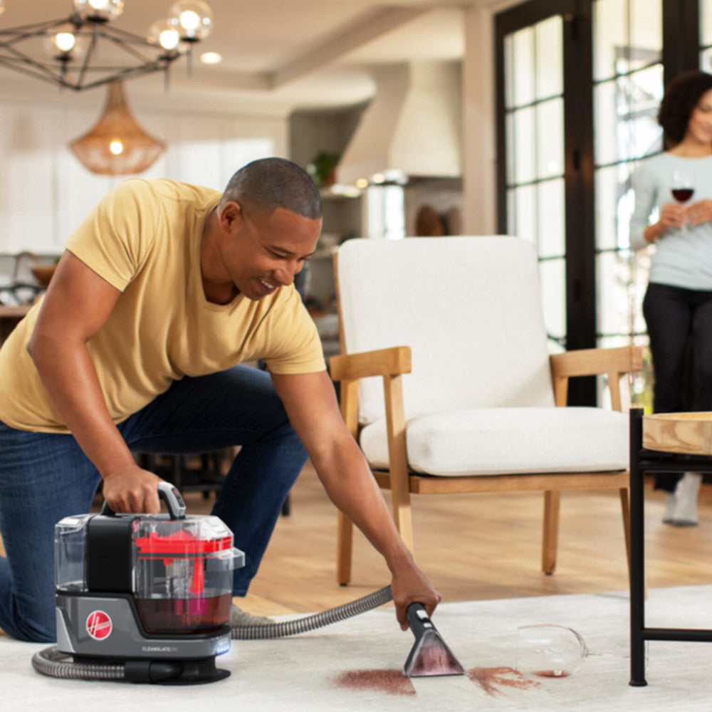 HOOVER BH14040VCD ONEPWR® Cleanslate™ Cordless Carpet & Upholstery Spot Cleaner Kit for Pets - Refurbished with Home Essentials Warranty | Perfect for Pet Hair Removal & Stain Cleaning on Furniture, Carpets, and Car Seats