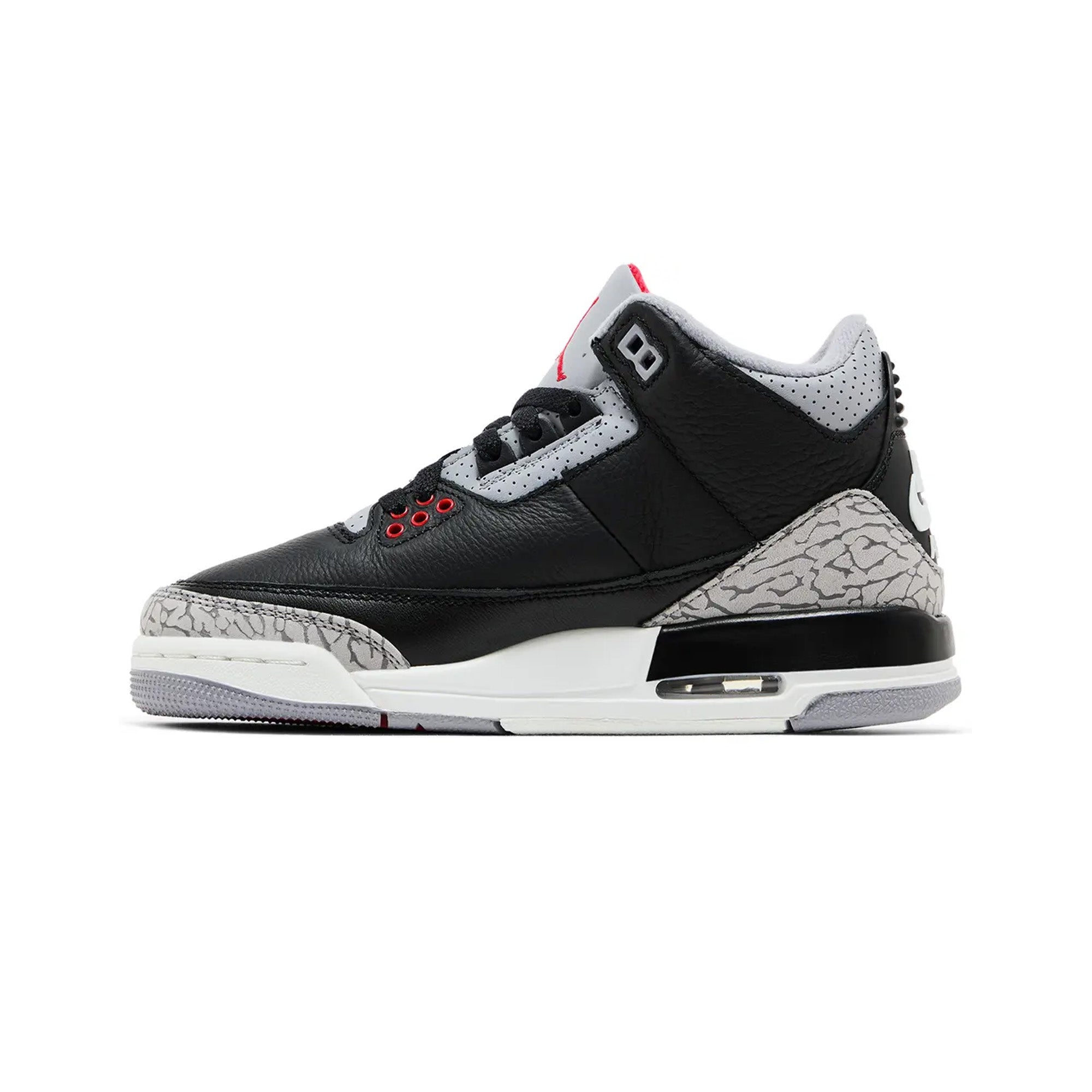 Air Jordan 3 Retro 'Black Cement' GS Sneakers (2024) - Men's Basketball Shoes for Court & Street Style | Perfect for NBA Games, Gym Workouts & Casual Fashion