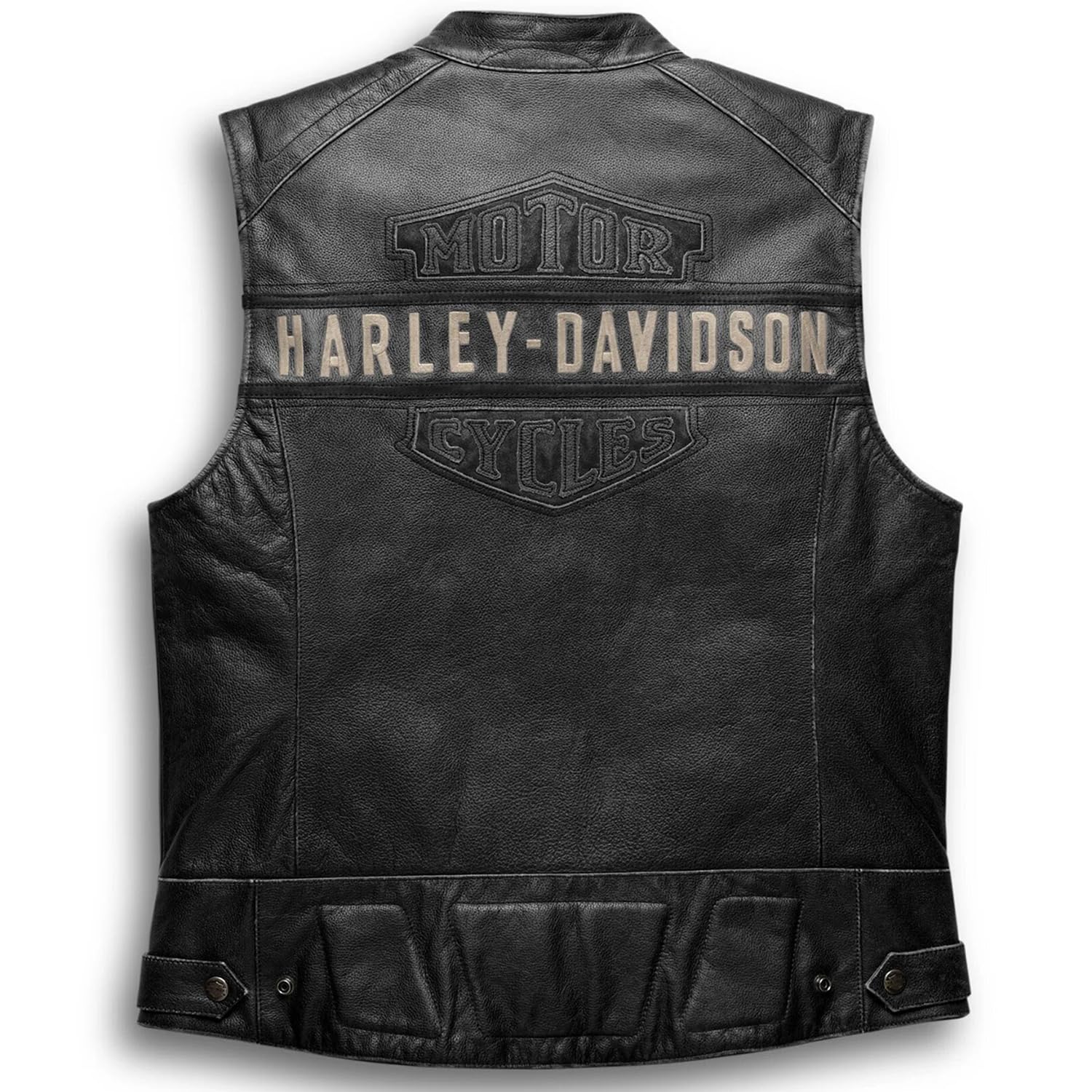 Men's HD Passing Link Leather Biker Vest - Motorcycle Jacket for Road Warriors & Cruiser Riders | Perfect for Harley Davidson, Chopper & Adventure Biking