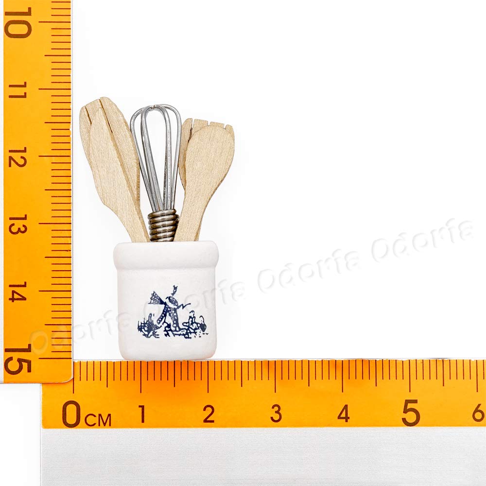 Odoria 1/12 Scale Miniature Kitchen Utensils Set - Tiny Dollhouse Accessories for DIY Crafts, Miniature Cooking Scenes & Model Displays