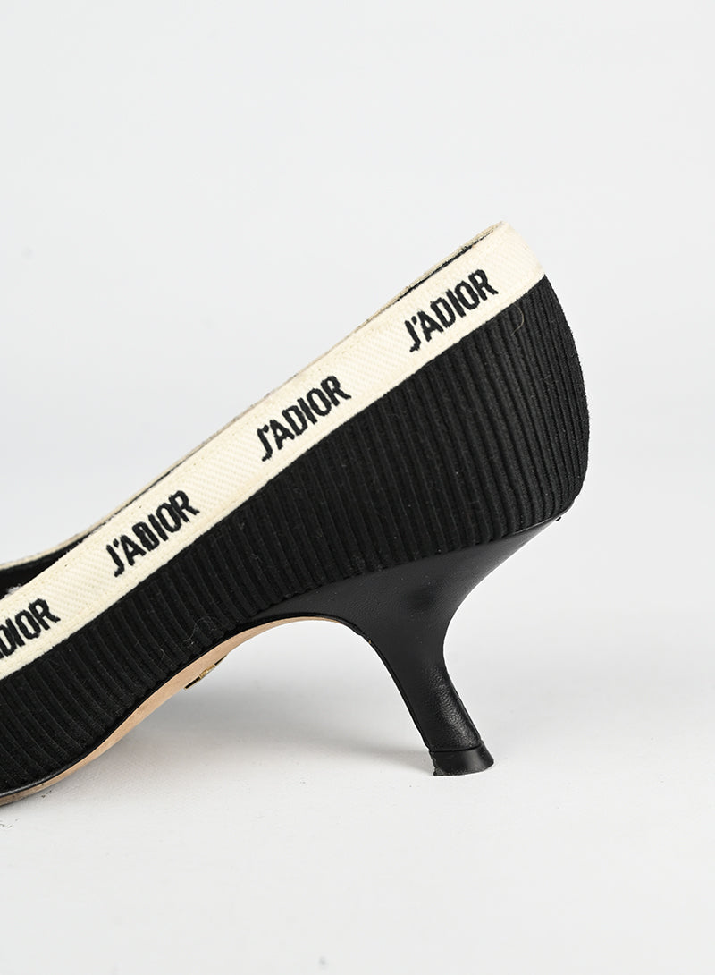Dior Décolléte J'adior Black Fabric Heels - Size 37 | Luxury Women's High Heels for Evening Parties & Special Occasions