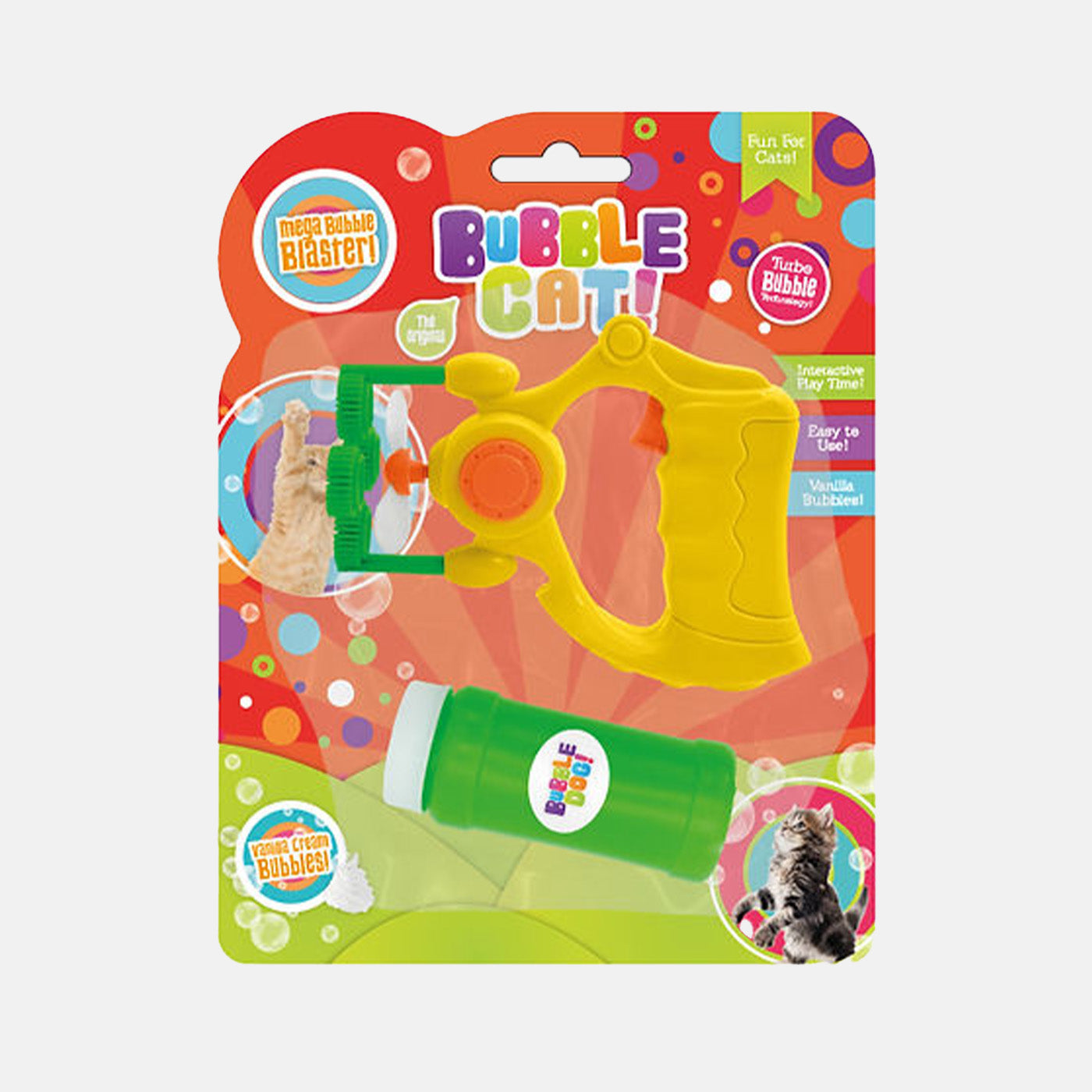Kitty Small Bubbles Electric Gun - Bubble Blaster Toy for Kids, Outdoor & Indoor Play, Birthday Parties, and Garden Fun
