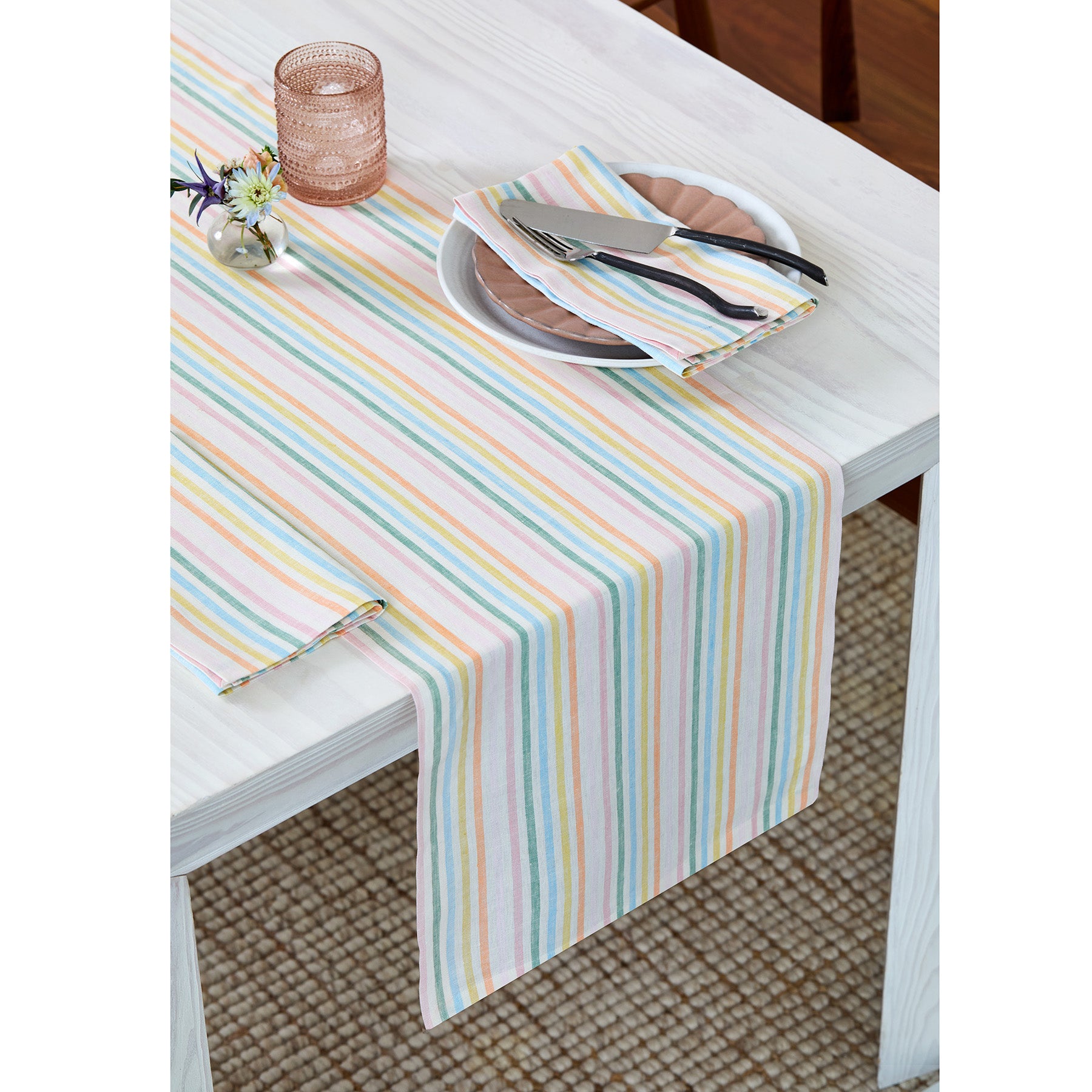 Elegant Julia Table Runner - Premium Linen Dining Table Decor for Weddings, Holidays & Home Decor - Perfect for Farmhouse, Rustic & Modern Dining Settings