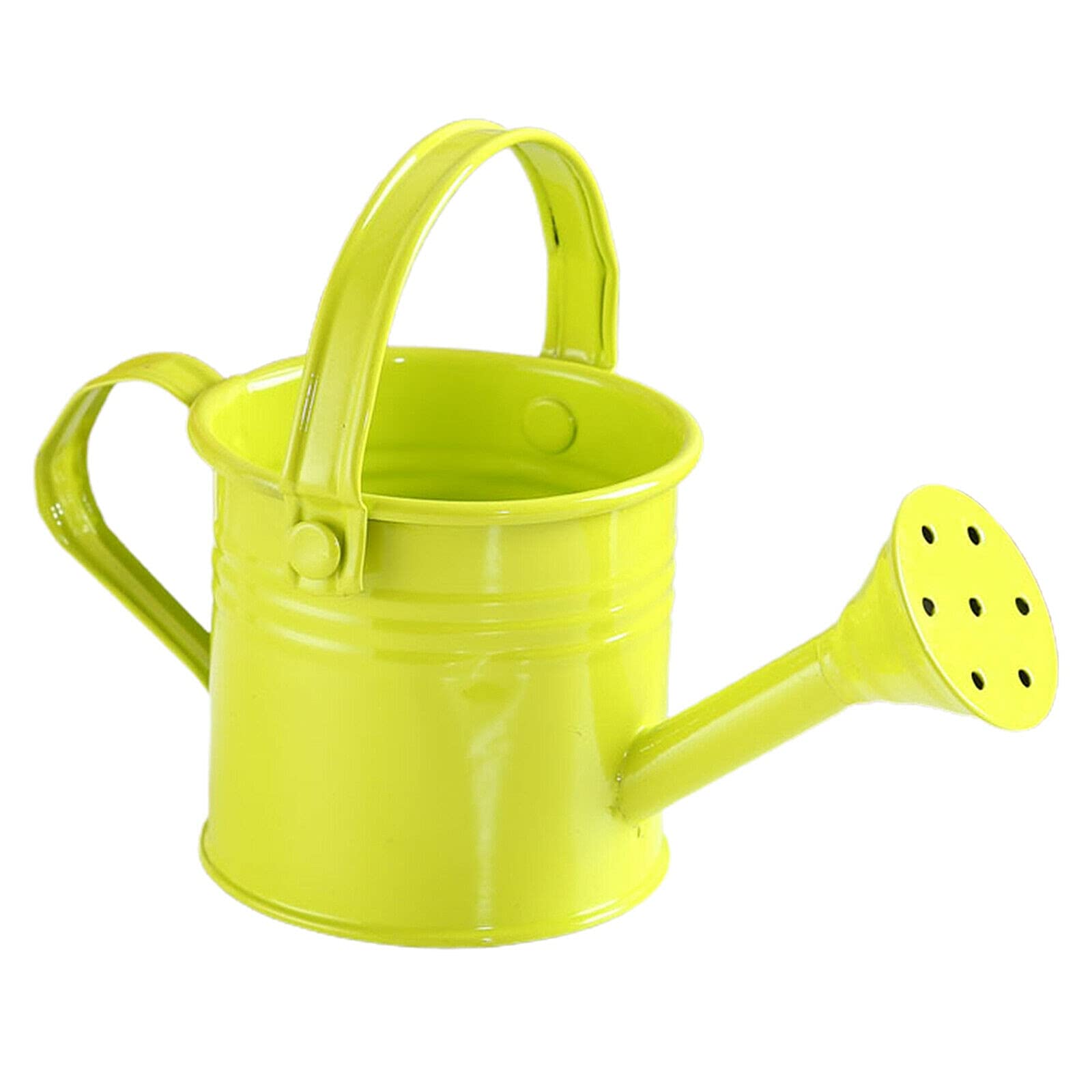 Yyqx Metal Watering Can - Mini Small Garden Flower Water Spray Pot with Light Green Finish - Perfect for Indoor Plants, Balcony Gardens & Outdoor Flower Beds