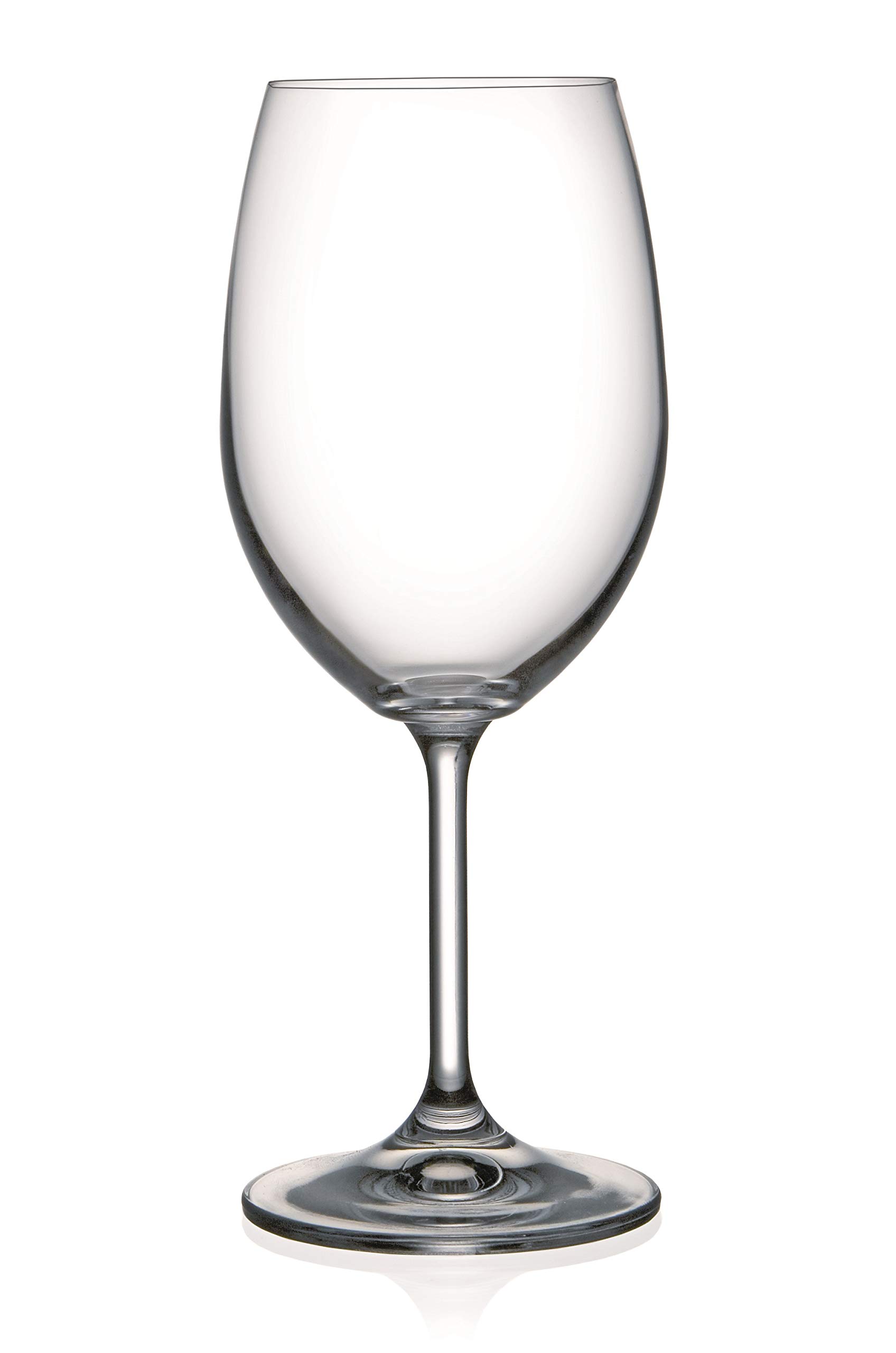 Premium Barksi 24 oz Crystal Wine Glasses Set of 6 - Elegant Stemmed Goblets for Red & White Wine, Water - European Made Clear Glassware for Dinner Parties, Weddings & Fine Dining