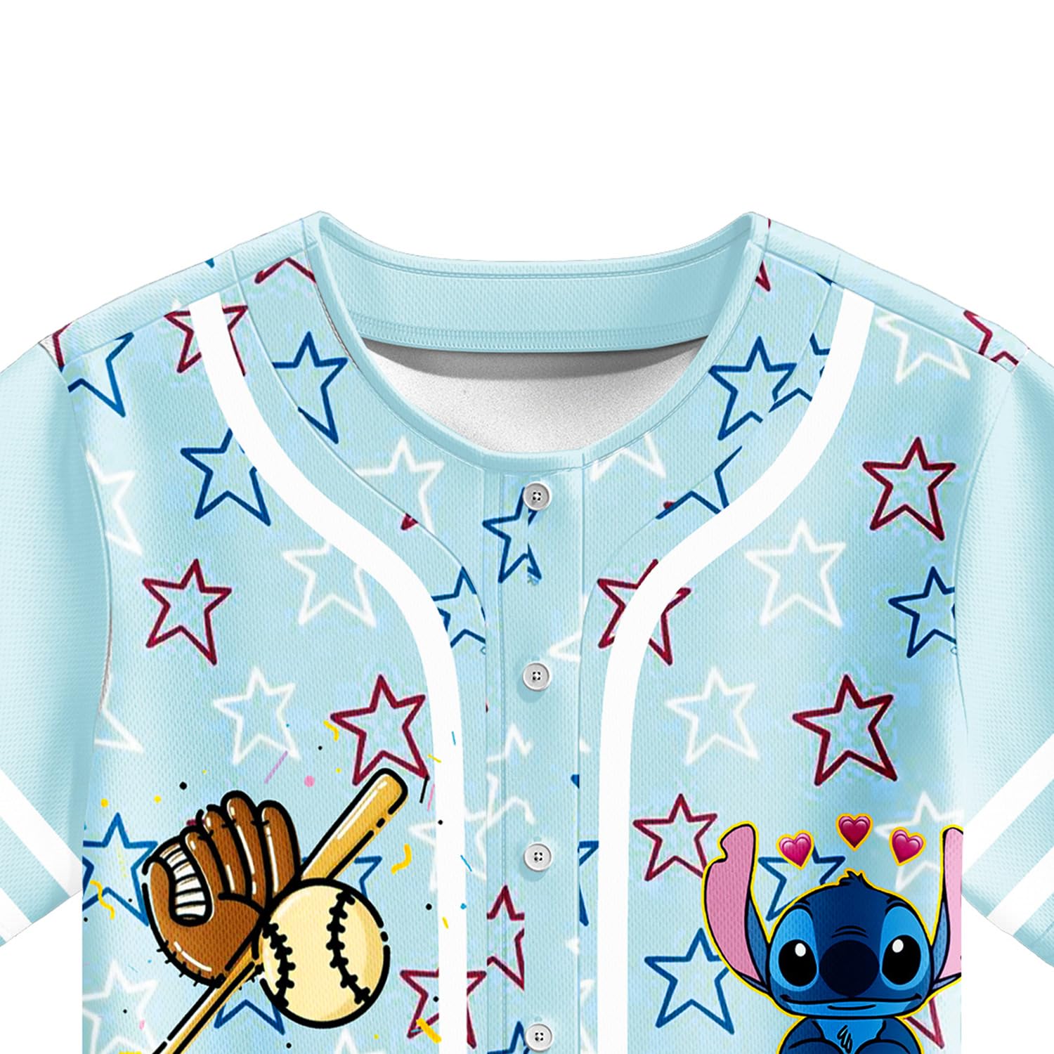 Girls Baseball Jersey Set - Cartoon Monster Print Softball Shirt & Shorts for Kids Ages 4-12 | Breathable Mesh Button Down Outfit for Little League Games & Casual Play