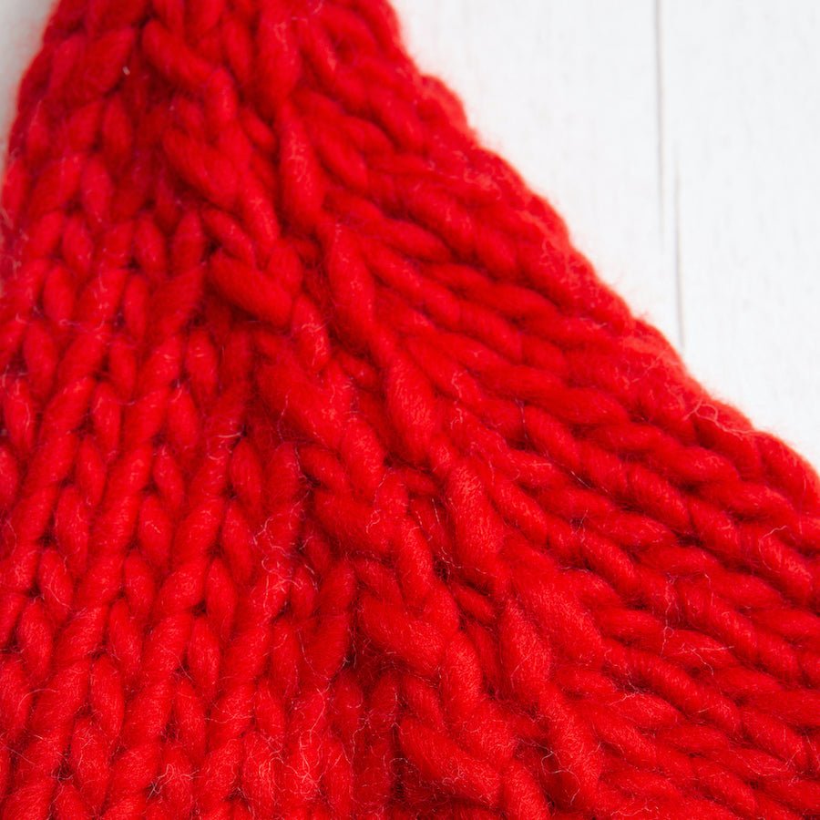 Kids Santa Hat Knitting Kit - DIY Christmas Craft for Children - Perfect for Holiday Gifts & Family Activities