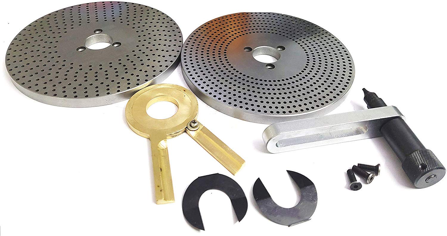 HV8/10/12/14 Rotary Table Dividing Head Indexing Plates for Milling Machines - Precision Metalworking & CNC Machining Accessories - Perfect for Gear Cutting, Drilling & Milling Operations