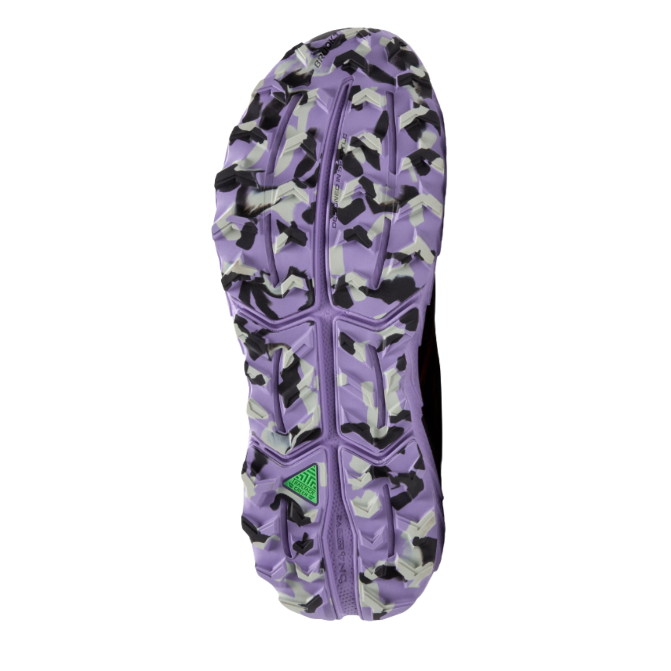 Women's Brooks Cascadia 18 Trail Running Shoes - Ebony/Sweet Lavender/Copper (Medium Width B) for Hiking, Jogging & Outdoor Adventures