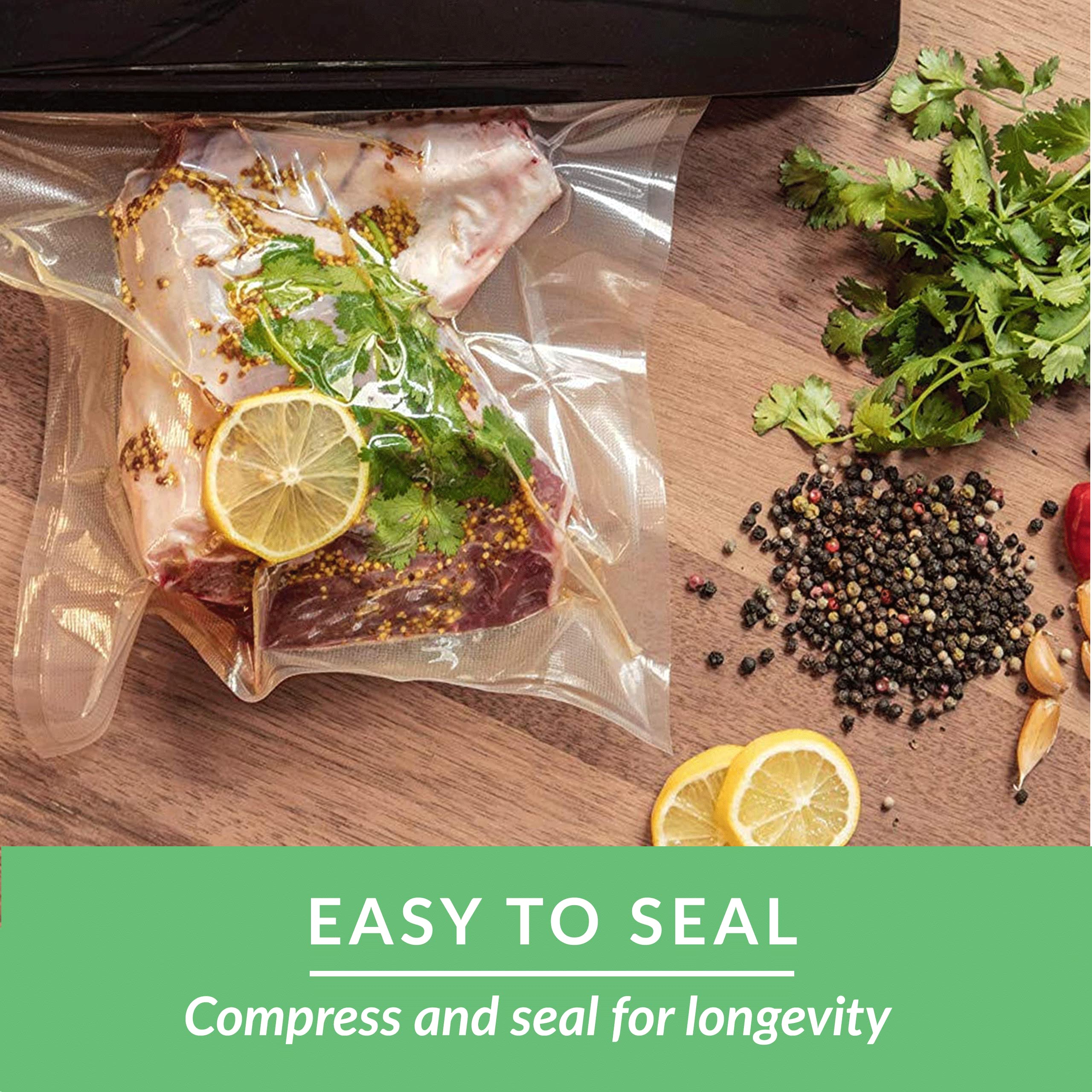 BPA-Free Vacuum Sealer Bags - 2 Rolls (8