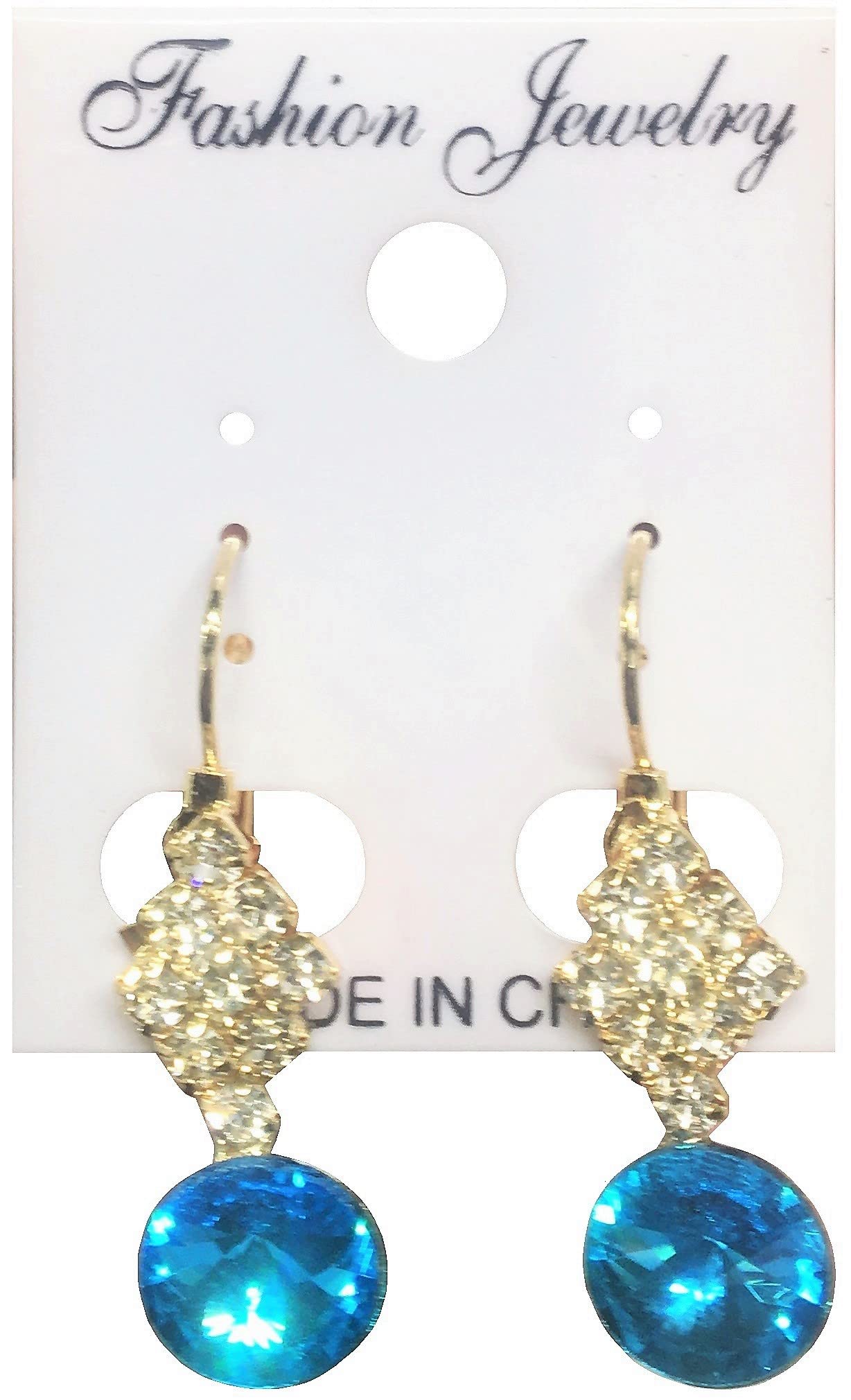 Elegant Gold Plated Diamond Crystal Chandelier Dangle Earrings for Women - Perfect for Parties, Weddings & Evening Events