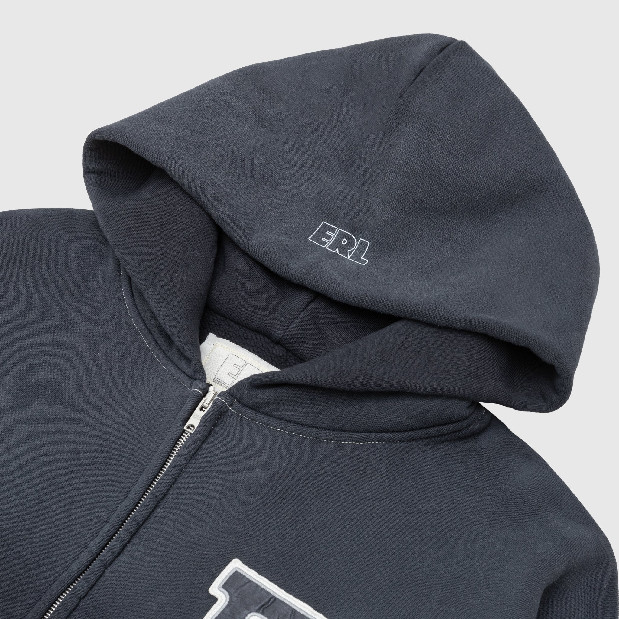 Varsity Oversized Zip Up Hoodie - Trendy Unisex Pullover for Casual Wear & Street Style Fashion