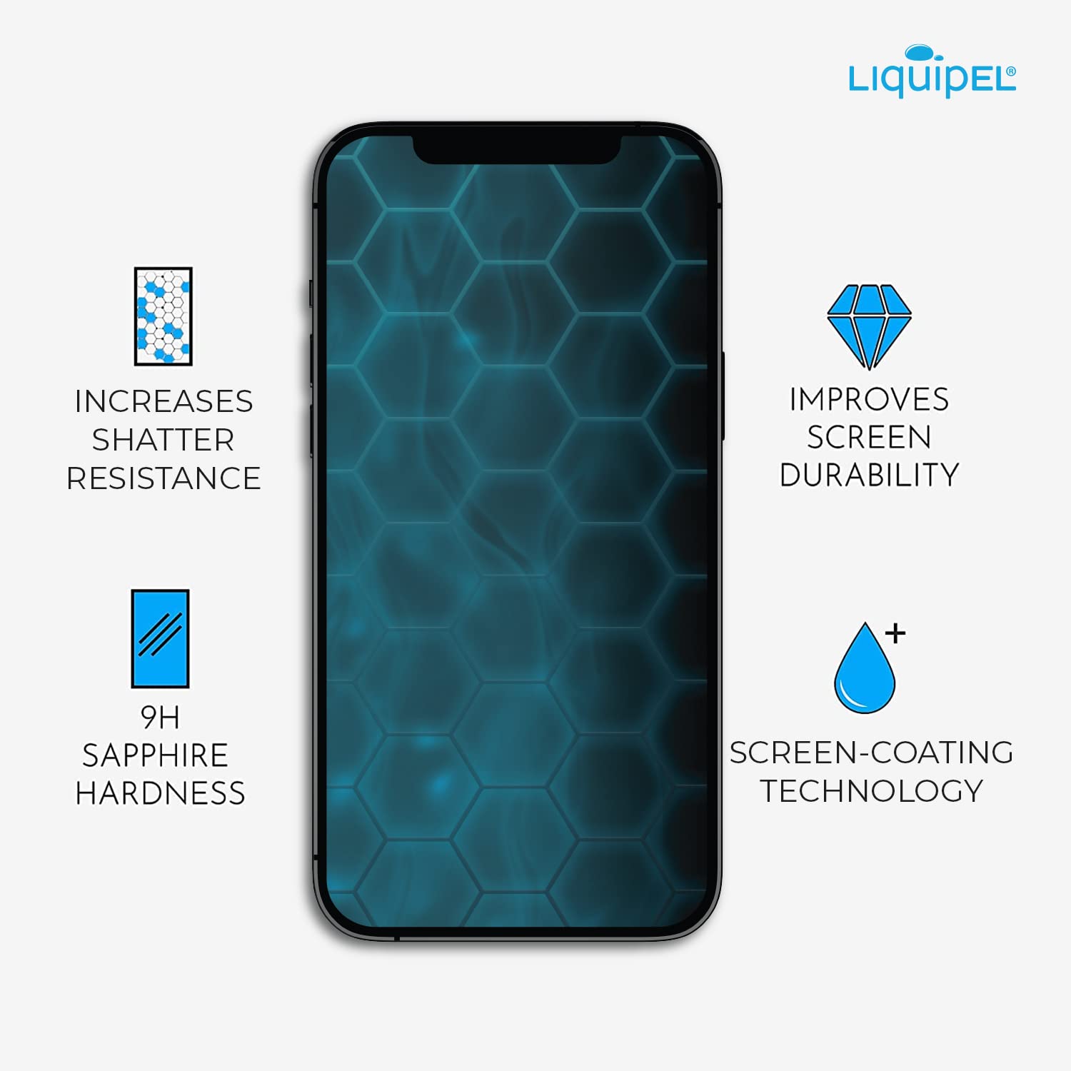 Liquid Glass Screen Protector 9H Hardness for Smartphones & Tablets - Shatterproof Protection for Daily Use