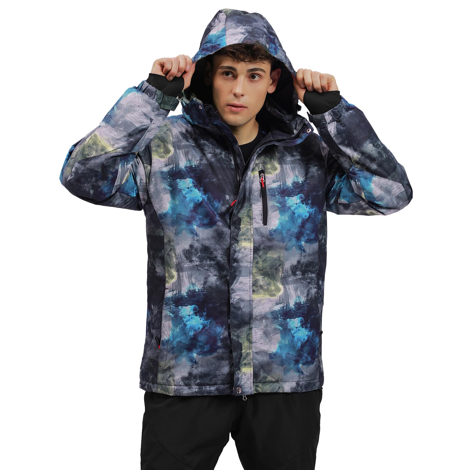 Men's Waterproof Ski Jacket & Pants Set - Windproof Snowboard Suit for Winter Mountain Sports | Ideal for Skiing, Snowboarding & Outdoor Winter Activities