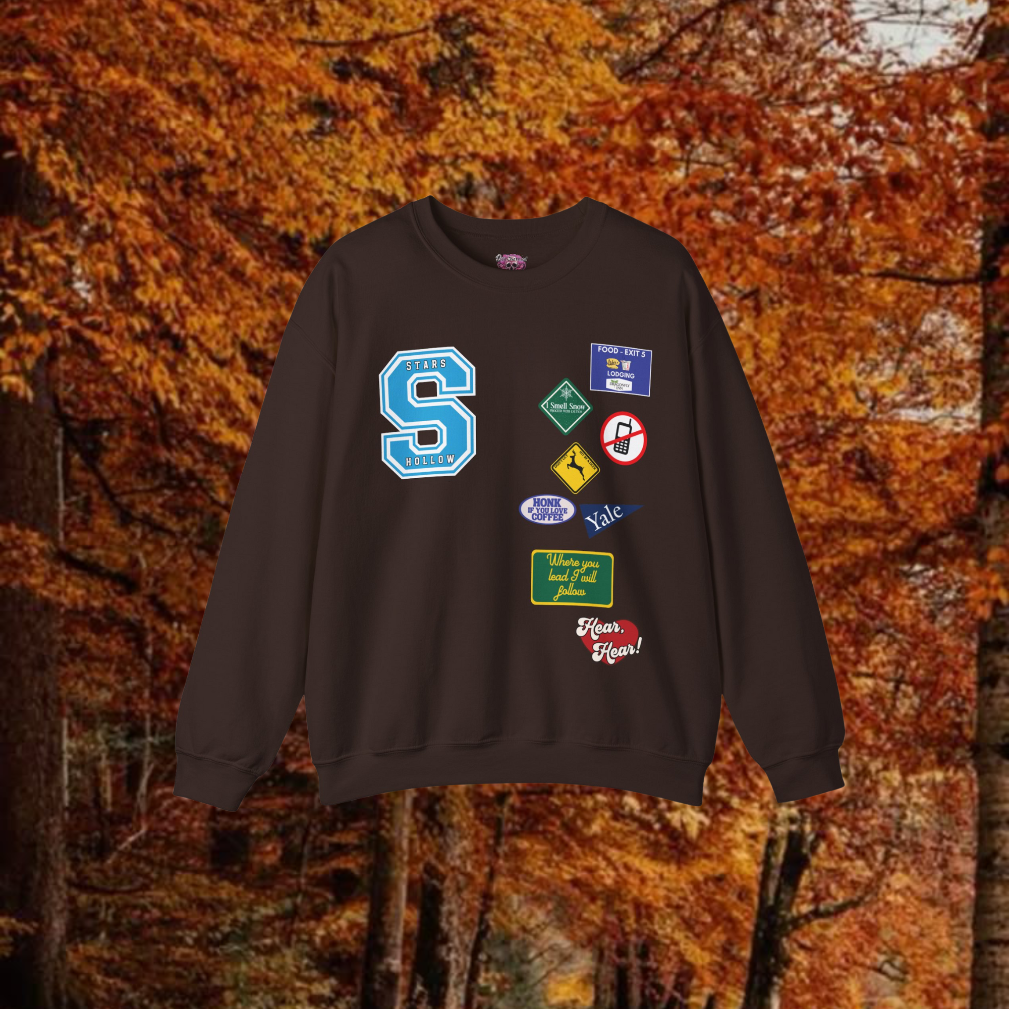 Stars Hollow Roadtrip Crewneck Sweatshirt | Comfortable Casual Pullover for Men & Women | Perfect for Travel, Road Trips & Cozy Outings