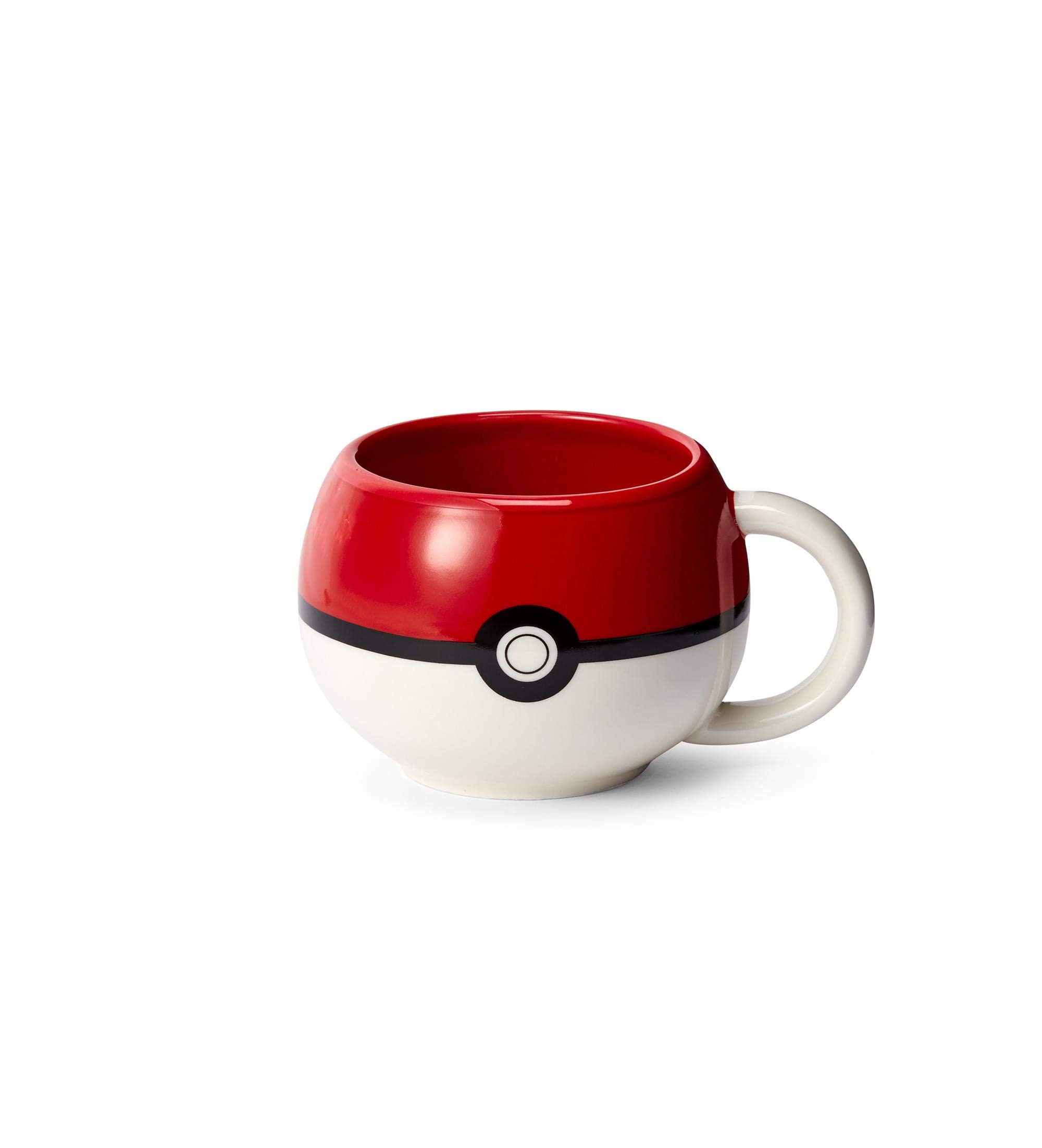 Official Pokemon Pokeball Ceramic Mug - Insulated Coffee Cup for Hot Tea, Cocoa & Drinks - Licensed Nintendo Merchandise - Perfect Gift for Gamers, Anime Fans - Great for Home, Office, Parties & Game Nights