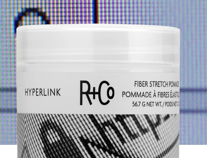 R+Co Hyperlink Fiber Stretch Pomade - Strong Hold Styling Wax for Men & Women - Texturizing Hair Product for Volume & Definition - Perfect for Everyday Styling & Special Occasions