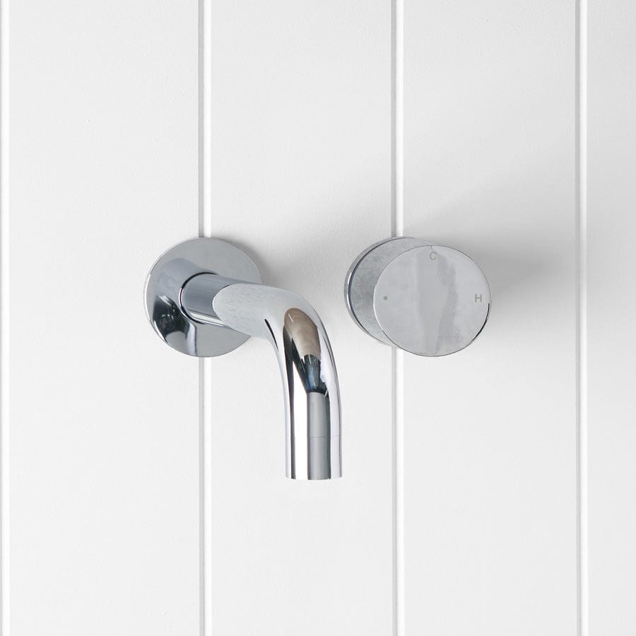 Wall Spout with Progressive Wall Mixer in Chrome - Perfect for Modern Kitchen & Bathroom Faucet Upgrades