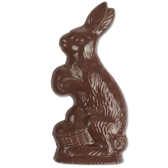 Easter Rabbit with Egg Basket 2-Piece Silicone Mold - Perfect for DIY Chocolate, Candy, and Soap Making at Home