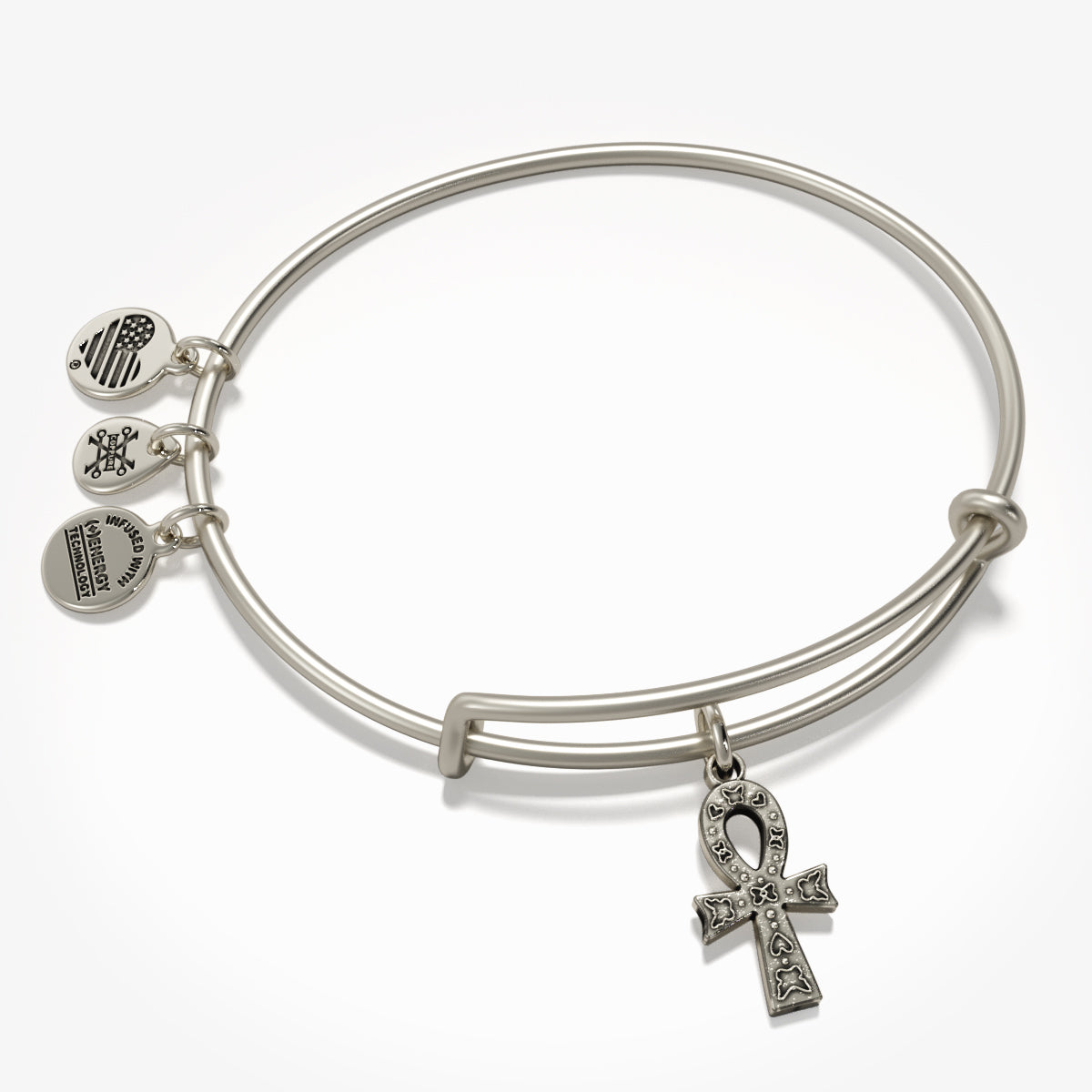Ankh Charm Bangle Bracelet - Egyptian Symbol of Life Jewelry - Perfect for Spiritual Protection, Boho Fashion & Gift Giving