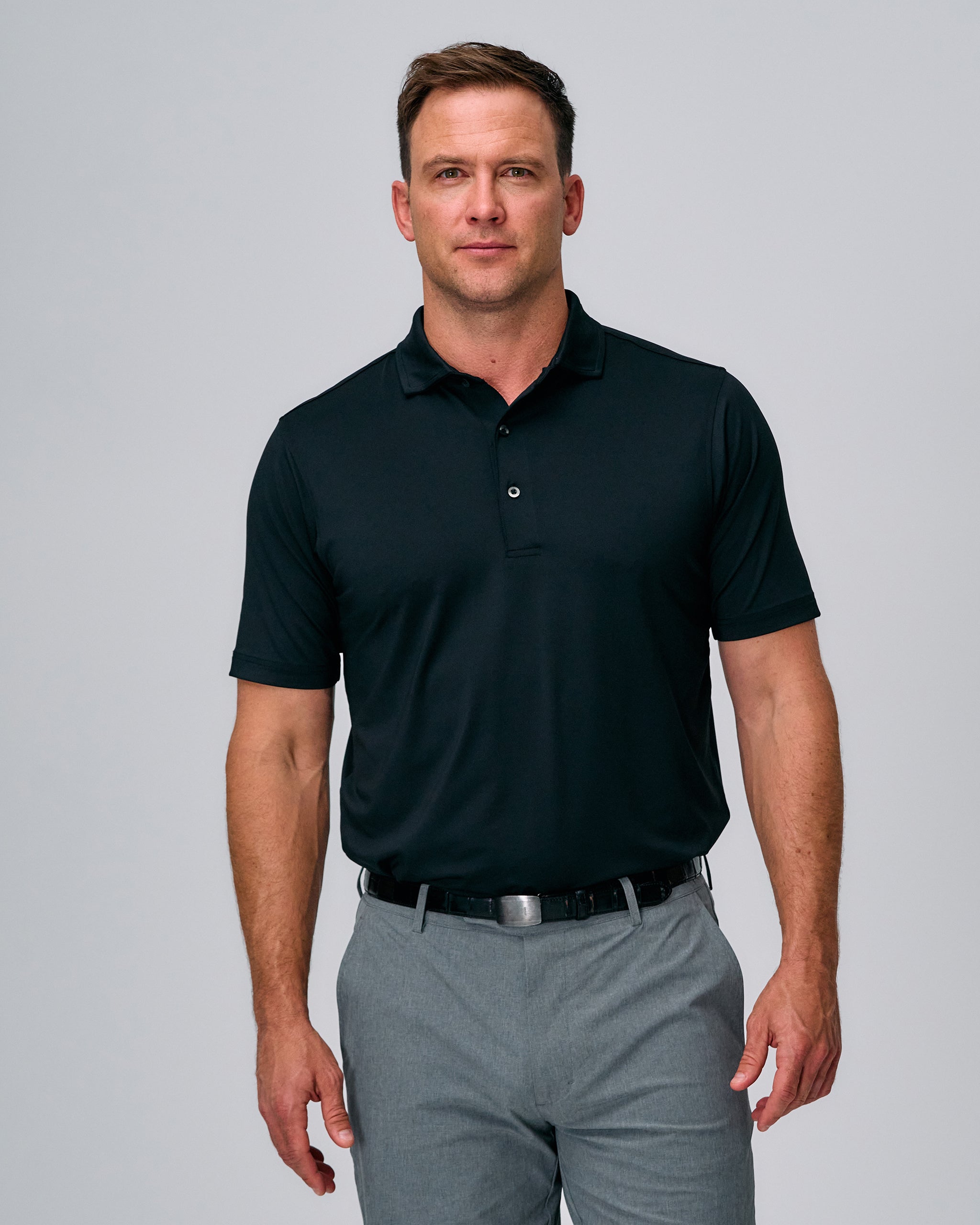 Premium MIDDLETON Solid Polo Shirt for Men - Classic Fit, Breathable Cotton, Versatile Casual & Business Wear - Perfect for Office, Golf, and Everyday Outfits