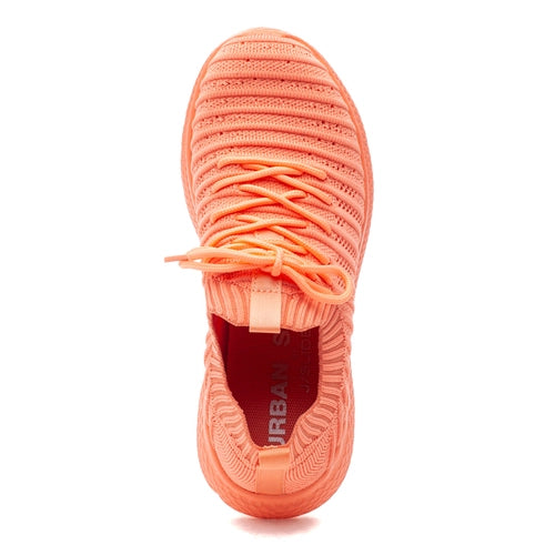 Dyann Knit Sneakers for Women - Comfortable Orange Knit Shoes | Casual Walking, Running & Everyday Wear