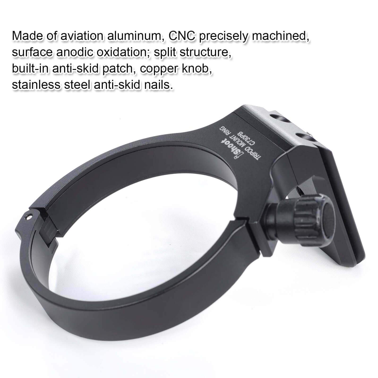 All-Metal Tripod Mount Ring Collar for Canon EF 28-300mm f/3.5-5.6L IS USM & 70-300mm f/4-5.6L IS USM Lenses - Arca-Swiss Quick Release Plate with 1/4