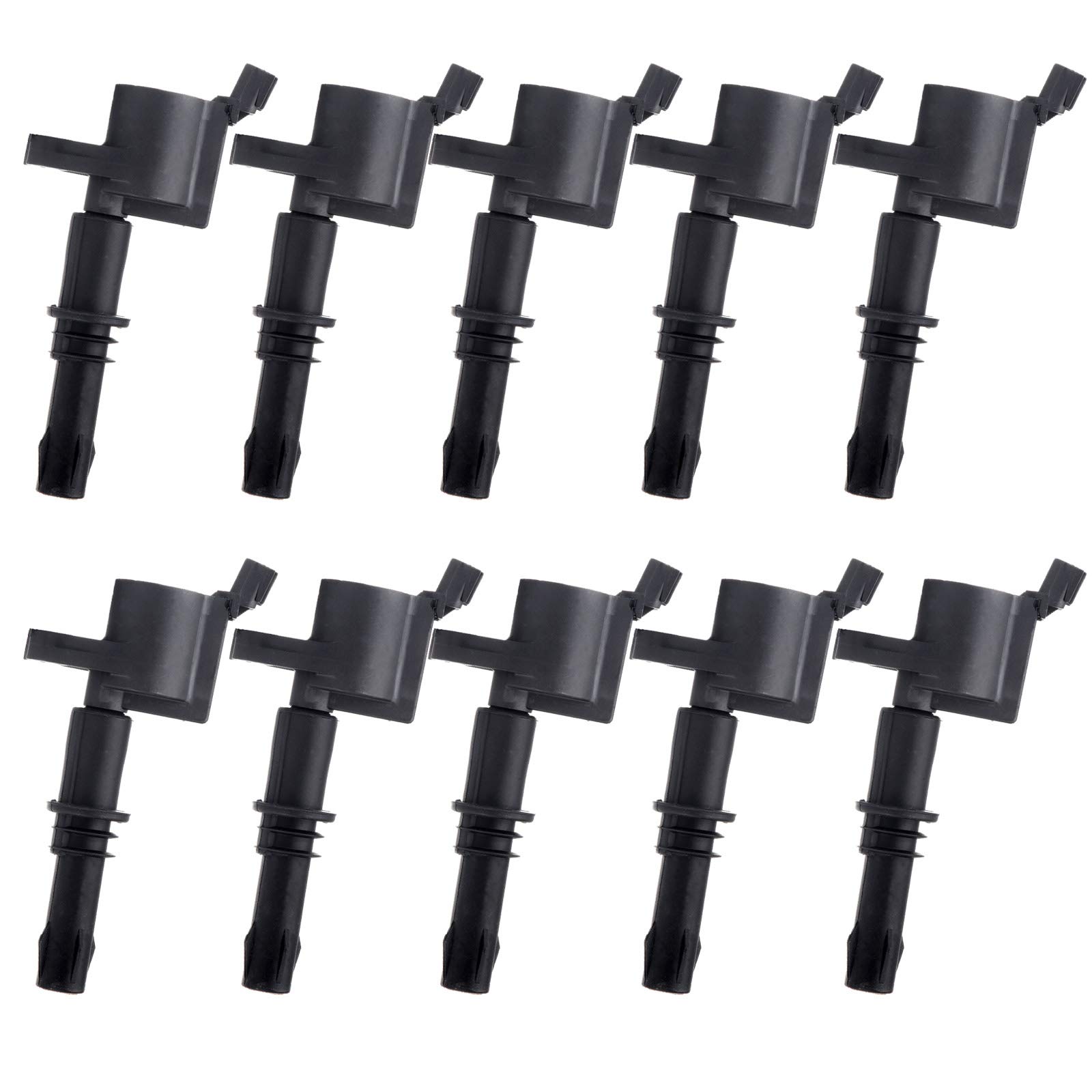 AUTOMUTO 10-Pack Ignition Coil Compatible with 2005-2008 Ford Expedition 5.4L V8 - Replacement for DG511 - Perfect for Engine Tune-Ups & Performance Upgrades