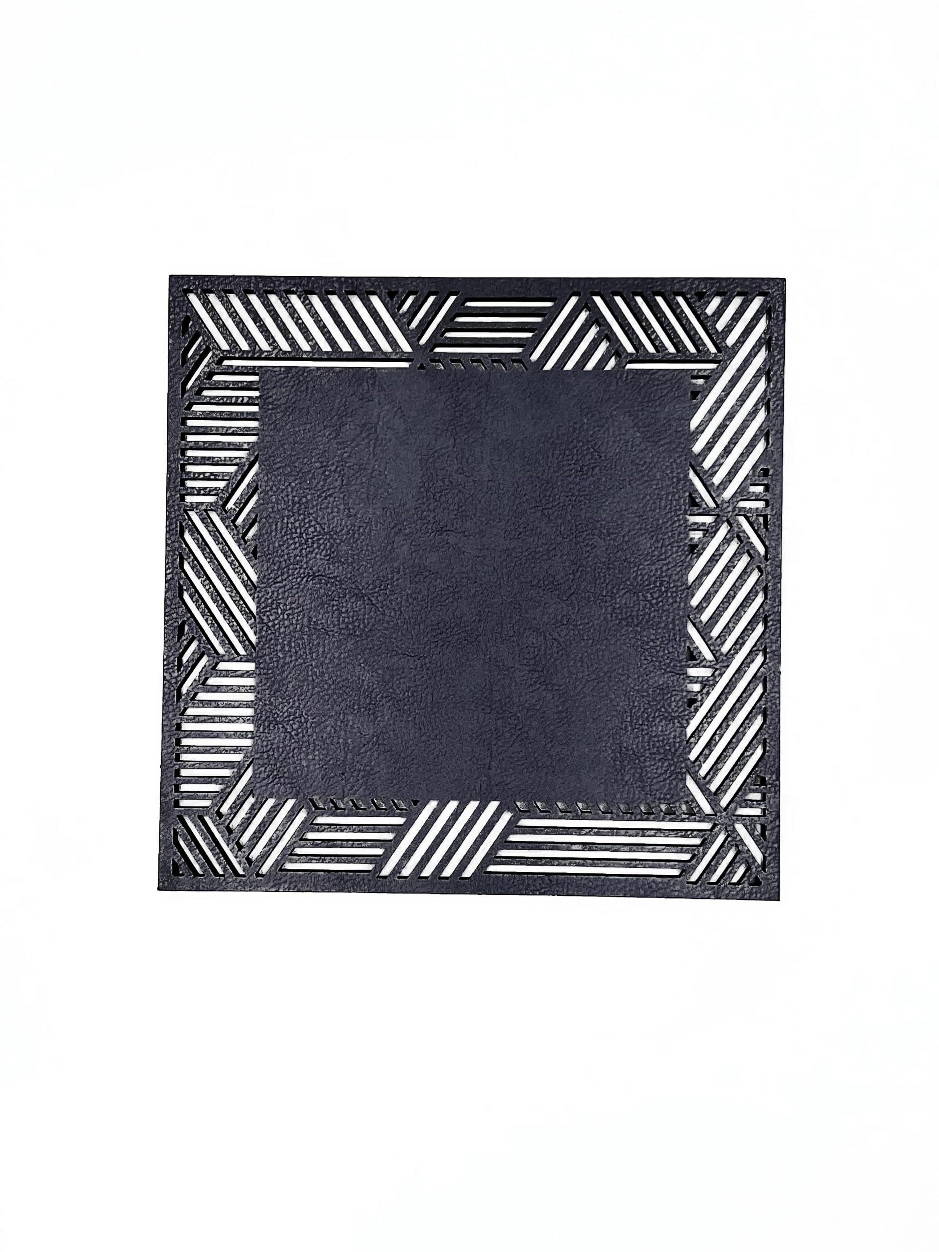Premium Piazza Mustard Double-Sided Heat Resistant Trivet - Non-Slip Pot Holder for Hot Pans, Pots & Dishes - Perfect for Kitchen, Dining Table & Outdoor BBQ Use
