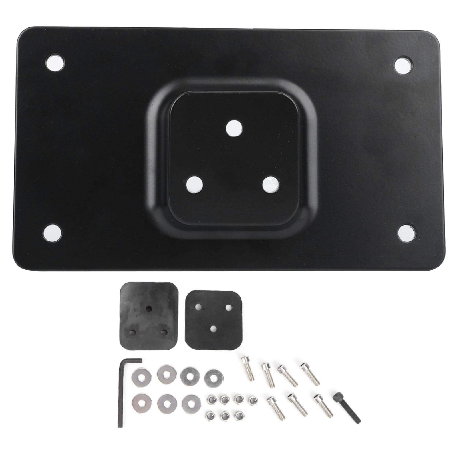 Fydun Motorcycle License Plate Mounting Bracket Holder Frame - 17.5x10cm Universal Fit for Street Bikes & Cruisers - Durable Metal Plate Frame for Secure Mounting & Enhanced Visibility