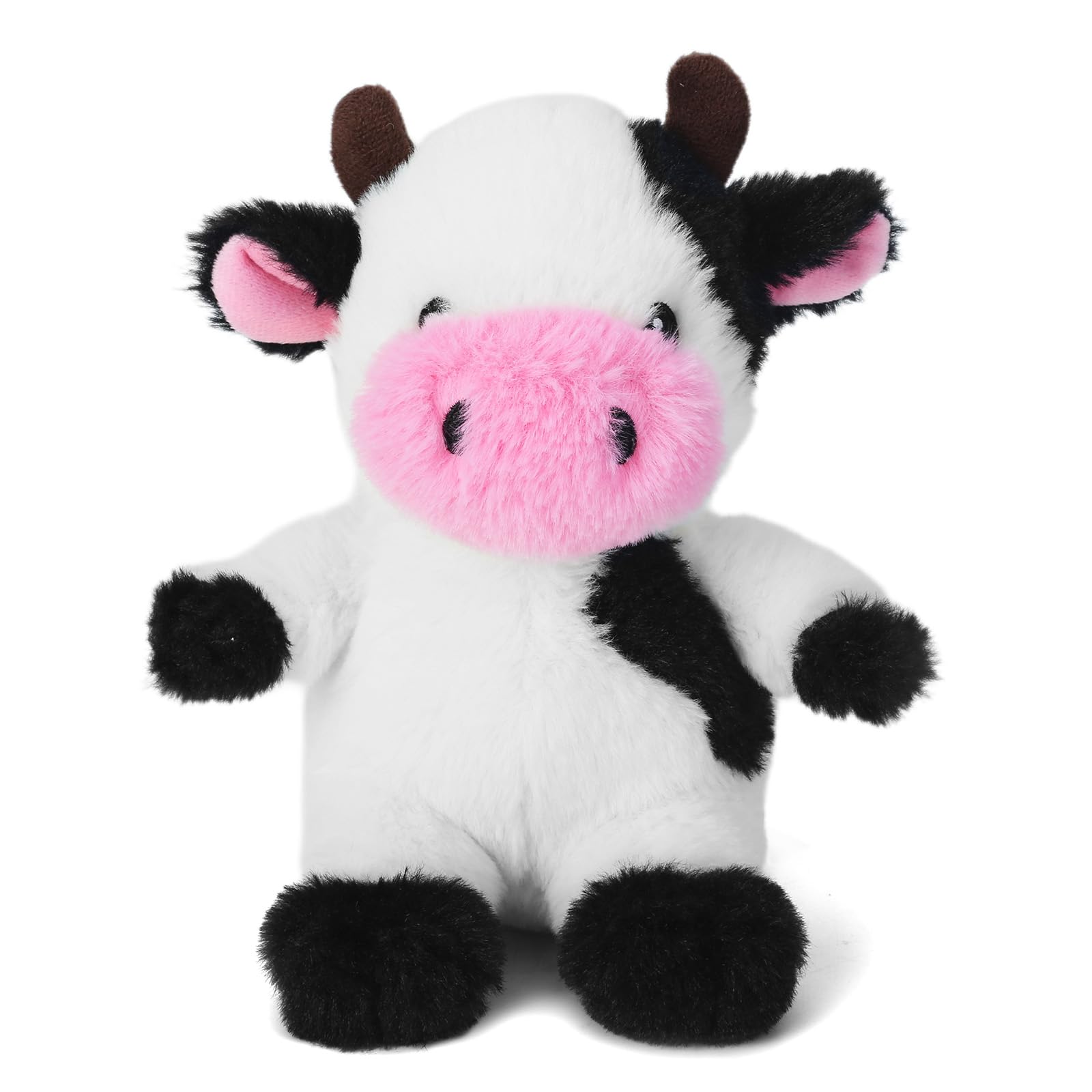 Blnboimrun Interactive Squeaky Dog Chew Toys for Small, Medium & Large Dogs - Plush Cow Toy with Crinkle Paper for Puppy Playtime, Teething Relief & Mental Stimulation | Perfect for Indoor Play, Training Rewards & Keeping Pets Entertained