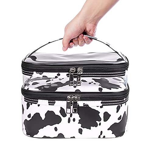 Travel Makeup Pouch Organizer Bag - Waterproof Cosmetic Case for Women, Perfect for Airplane Carry-on & Vacation Essentials Storage