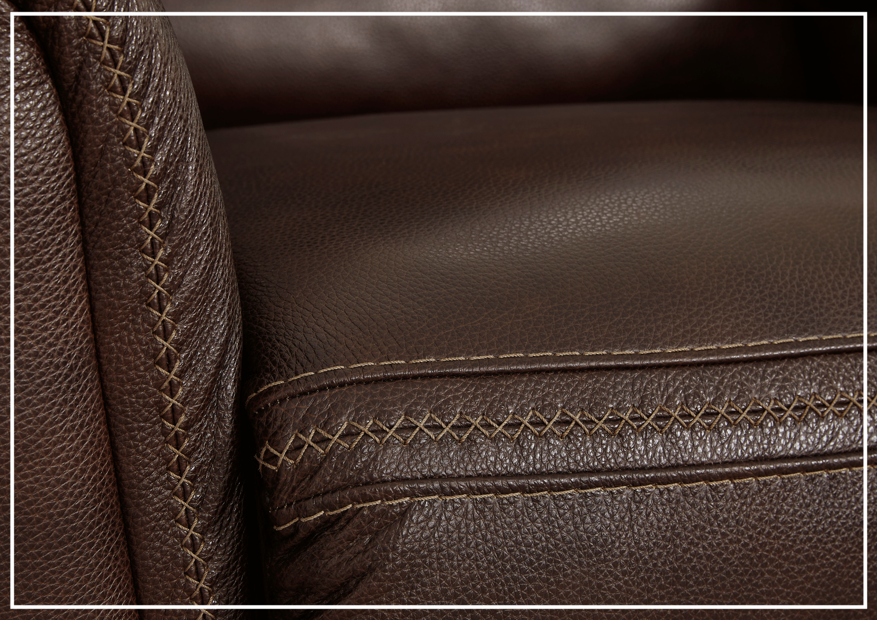 Adriano Dual Power Leather Reclining Loveseat with Console - Modern PU Leather Sofa with USB Charging & Cup Holders - Perfect for Living Room, Home Theater & Small Spaces
